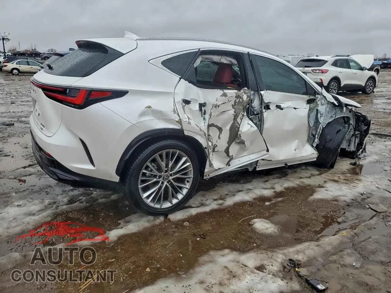 2024 LEXUS NX 350 LUX Damaged VIN 2T2HGCEZ7RC059004 – side profile 2024 LEXUS NX 350 LUX Damaged VIN 2T2HGCEZ7RC059004 – side profile