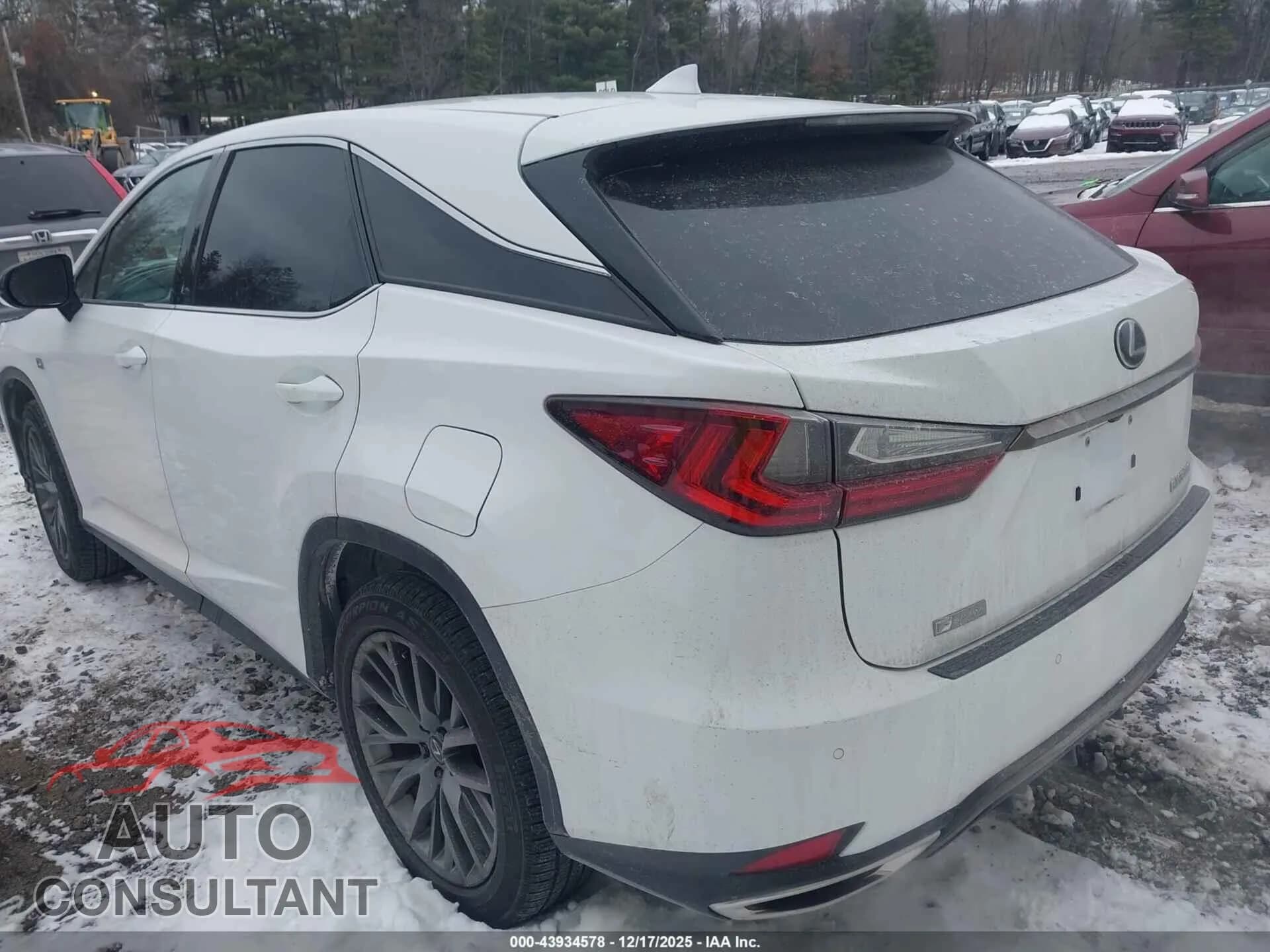 2020 LEXUS RX 350 Damaged VIN 2T2SZMDAXLC245922 – side profile 2020 LEXUS RX 350 Damaged VIN 2T2SZMDAXLC245922 – side profile