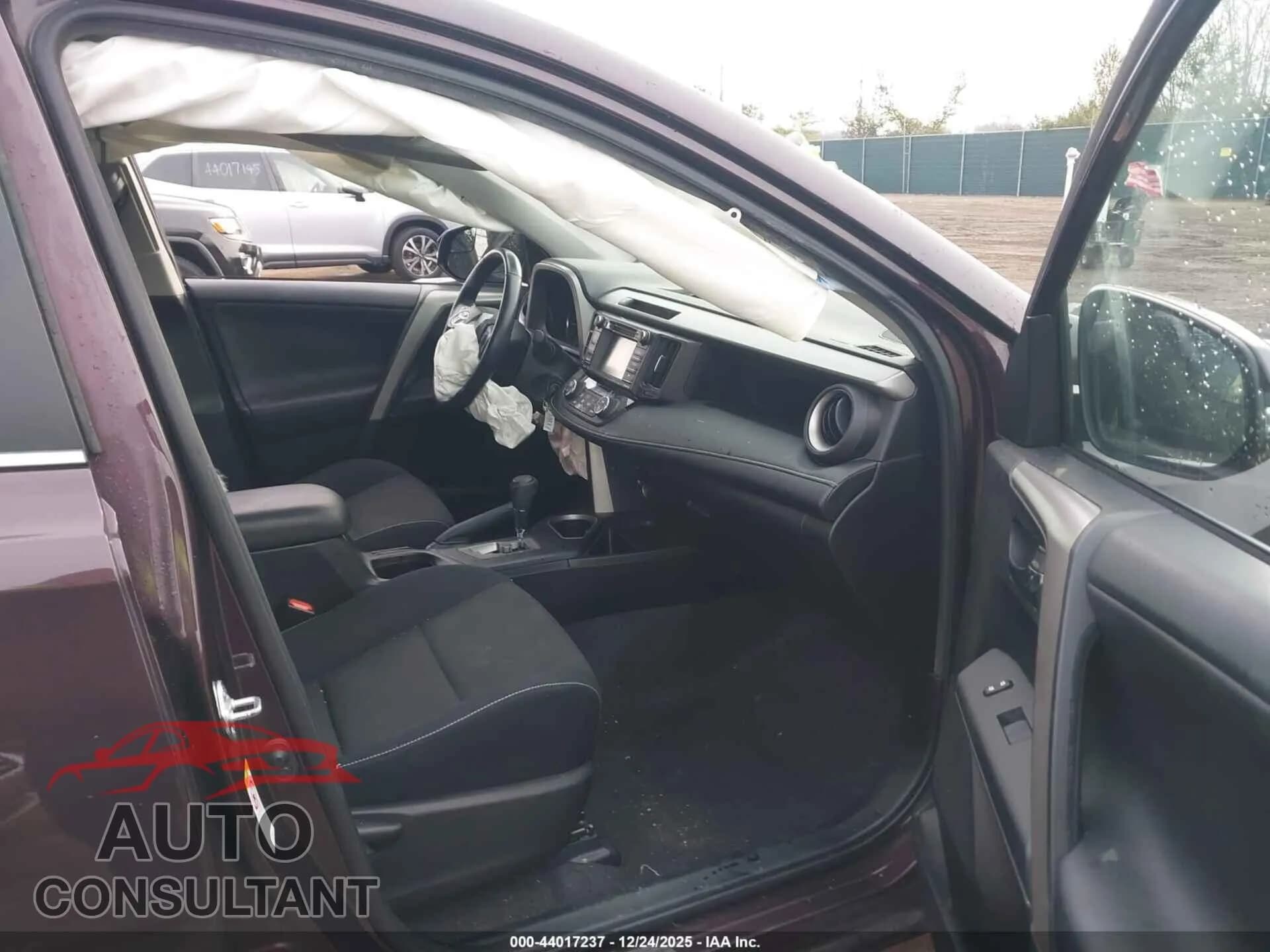 2016 TOYOTA RAV4 Damaged VIN 2T3RFREV0GW449182 – interior seats 2016 TOYOTA RAV4 Damaged VIN 2T3RFREV0GW449182 – interior seats