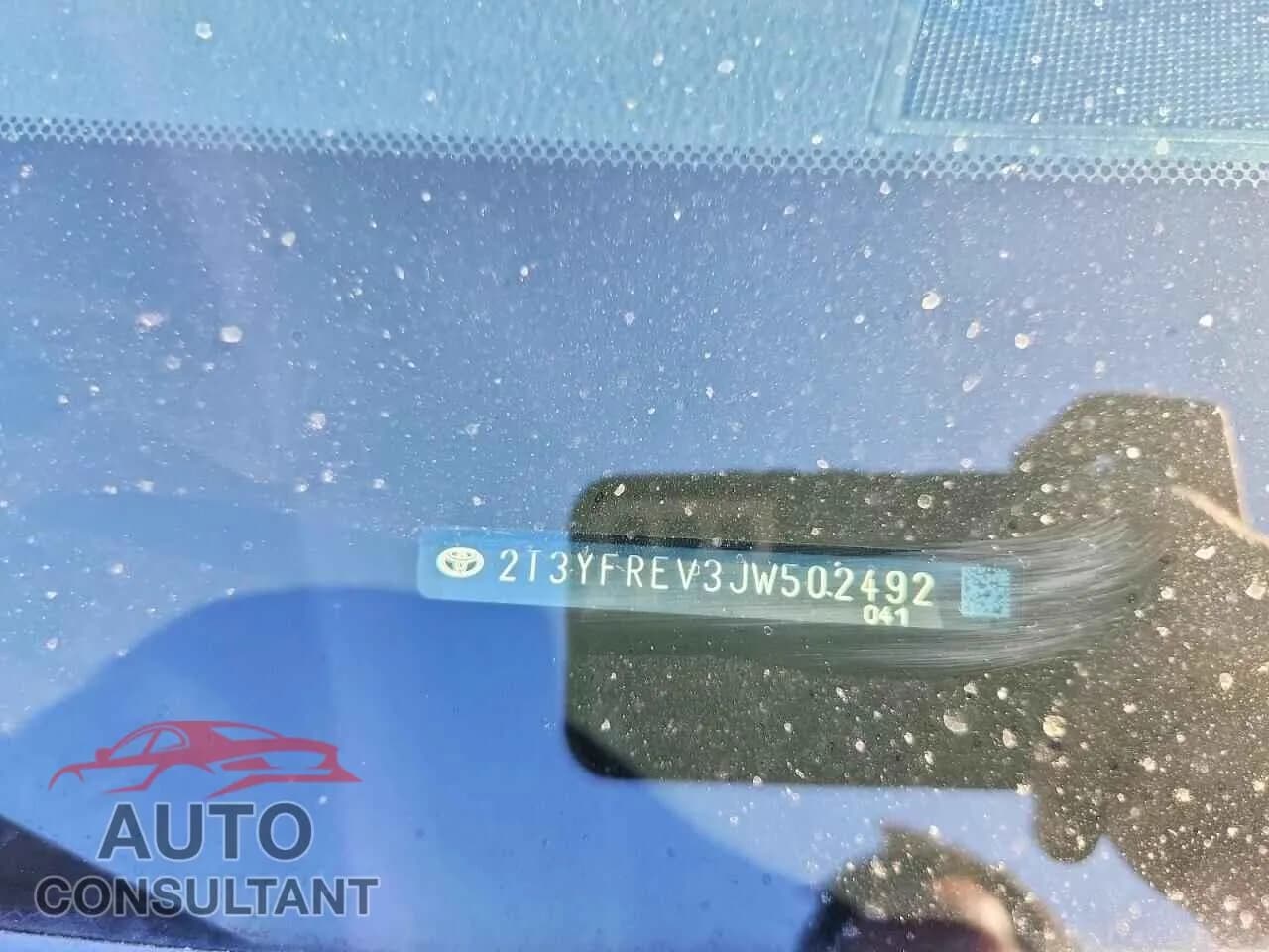 2018 TOYOTA RAV4 Damaged VIN 2T3YFREV3JW502492 – photo 13 2018 TOYOTA RAV4 Damaged VIN 2T3YFREV3JW502492 – photo 13