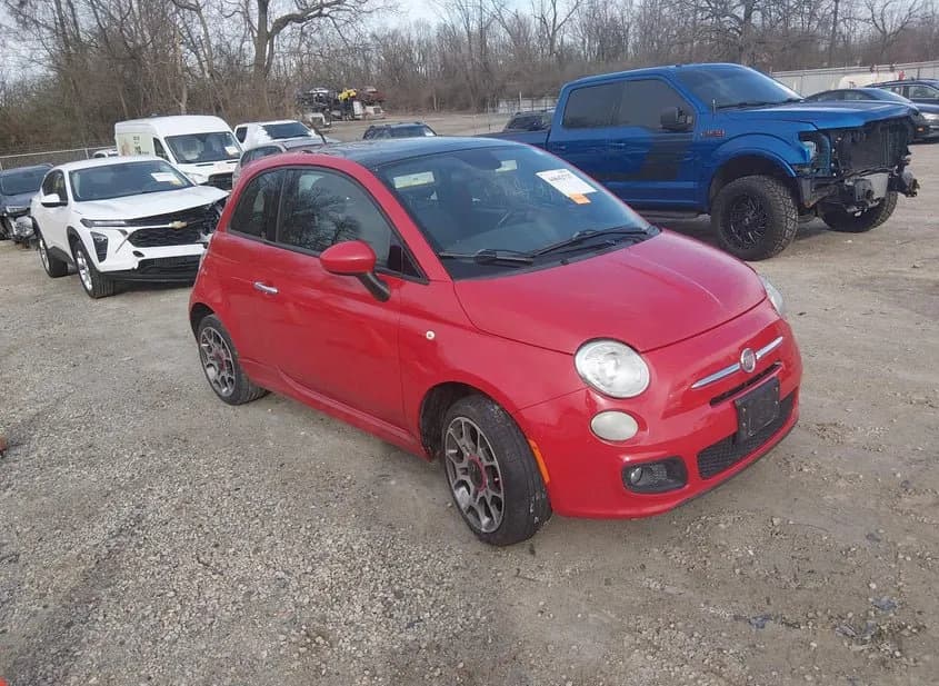 2015 FIAT 500 Used VIN 3C3CFFBR4FT507865 – exterior detail 2015 FIAT 500 Used VIN 3C3CFFBR4FT507865 – exterior detail