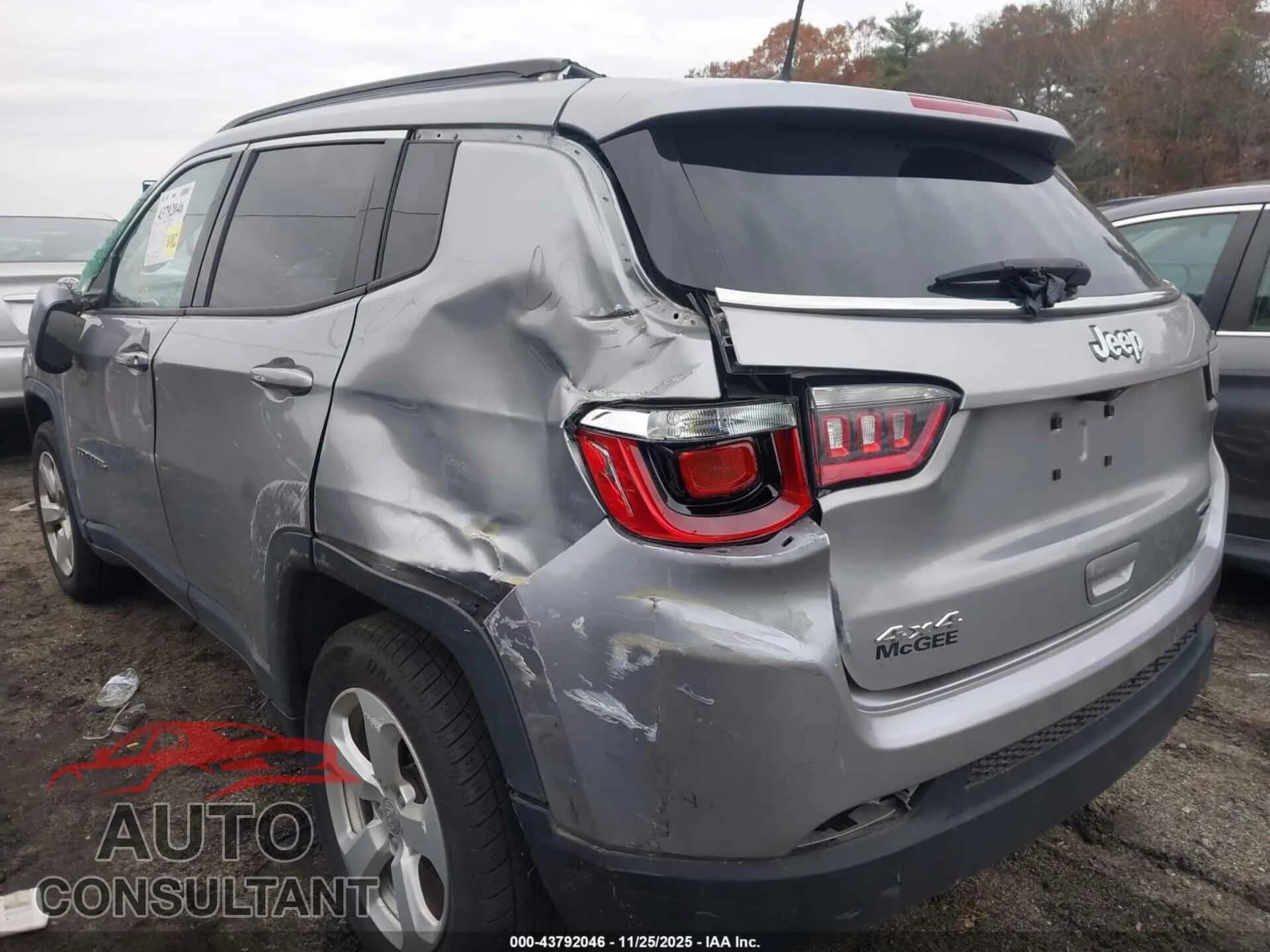 2019 JEEP COMPASS Damaged VIN 3C4NJDBB5KT595751 – side profile 2019 JEEP COMPASS Damaged VIN 3C4NJDBB5KT595751 – side profile