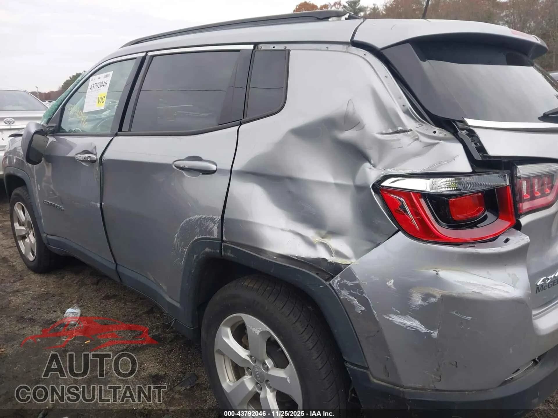 2019 JEEP COMPASS Damaged VIN 3C4NJDBB5KT595751 – engine bay 2019 JEEP COMPASS Damaged VIN 3C4NJDBB5KT595751 – engine bay