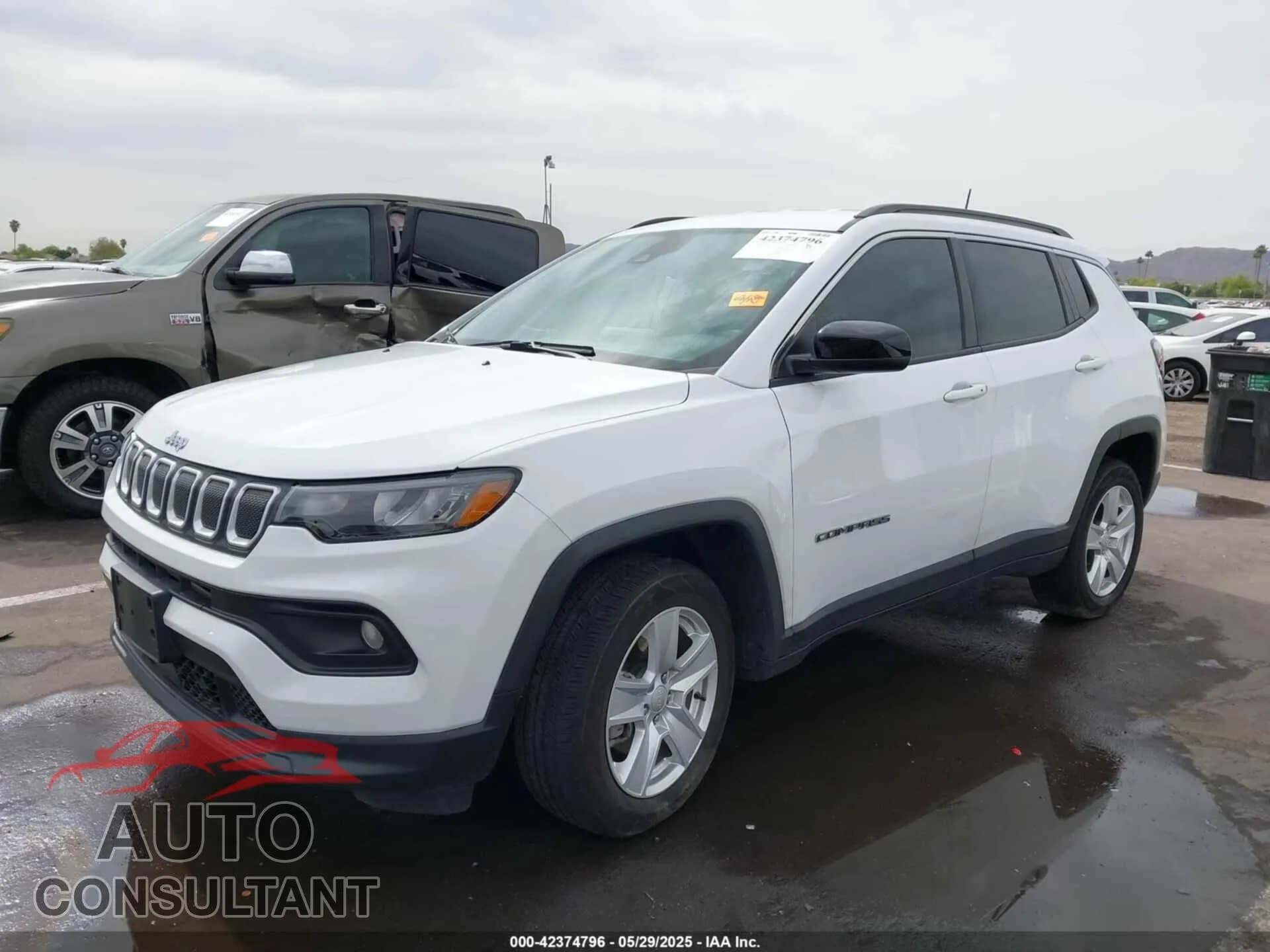 2022 JEEP COMPASS Damaged VIN 3C4NJDBB6NT115950 – rear exterior 2022 JEEP COMPASS Damaged VIN 3C4NJDBB6NT115950 – rear exterior