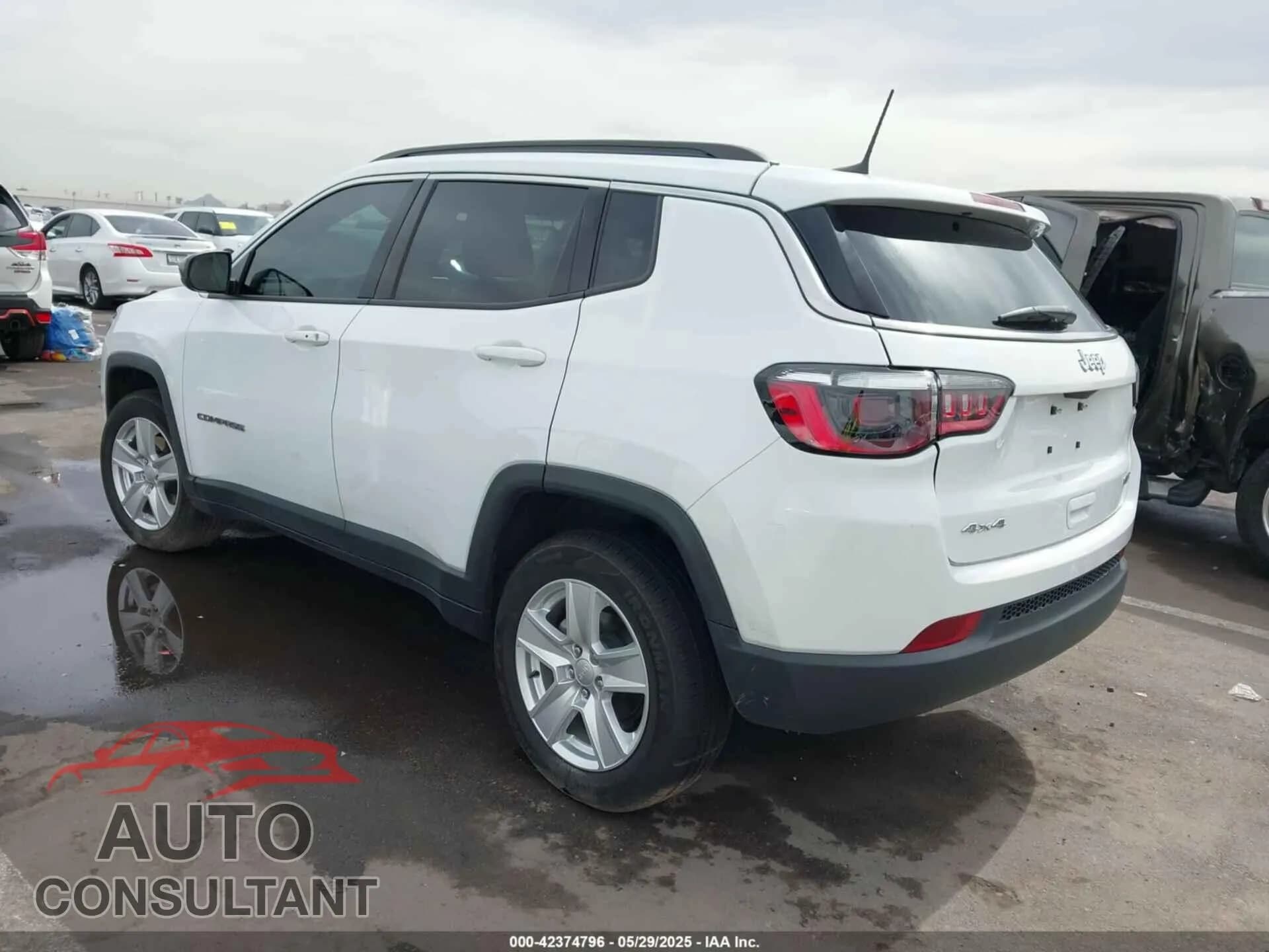 2022 JEEP COMPASS Damaged VIN 3C4NJDBB6NT115950 – side profile 2022 JEEP COMPASS Damaged VIN 3C4NJDBB6NT115950 – side profile