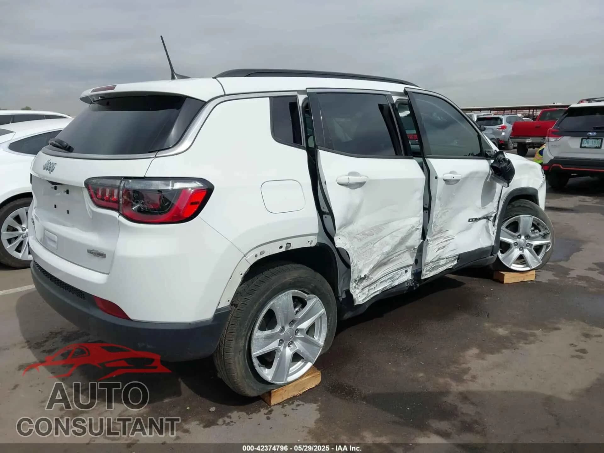 2022 JEEP COMPASS Damaged VIN 3C4NJDBB6NT115950 – dashboard 2022 JEEP COMPASS Damaged VIN 3C4NJDBB6NT115950 – dashboard