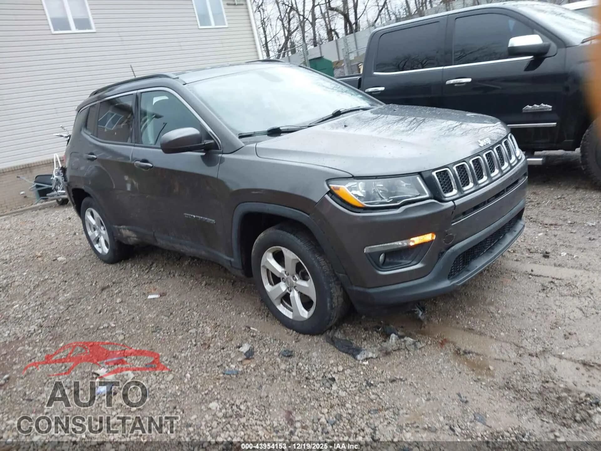 2019 JEEP COMPASS Damaged VIN 3C4NJDBB7KT849699 – front exterior 2019 JEEP COMPASS Damaged VIN 3C4NJDBB7KT849699 – front exterior