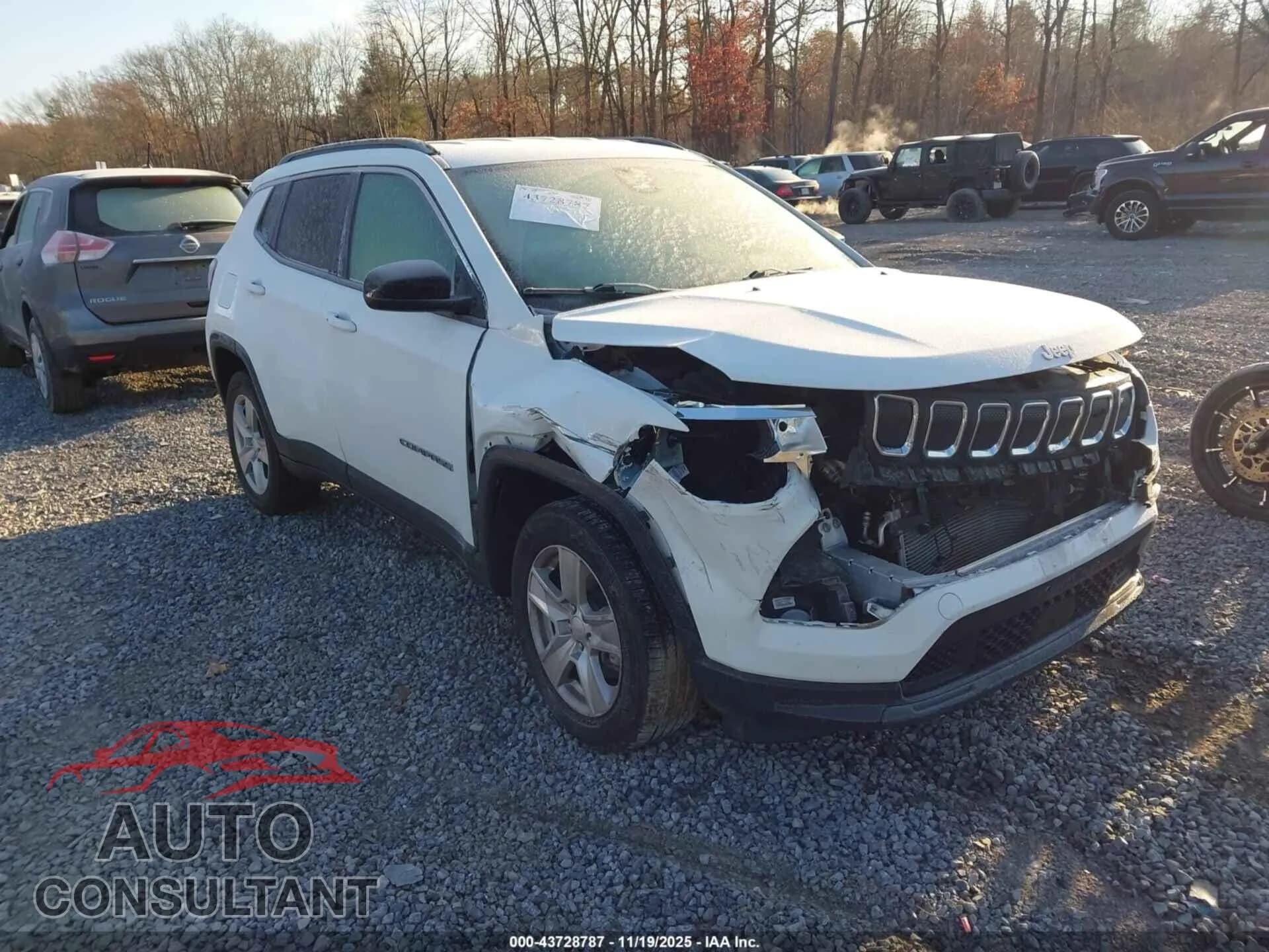 2022 JEEP COMPASS Damaged VIN 3C4NJDBB7NT209173 – front exterior 2022 JEEP COMPASS Damaged VIN 3C4NJDBB7NT209173 – front exterior