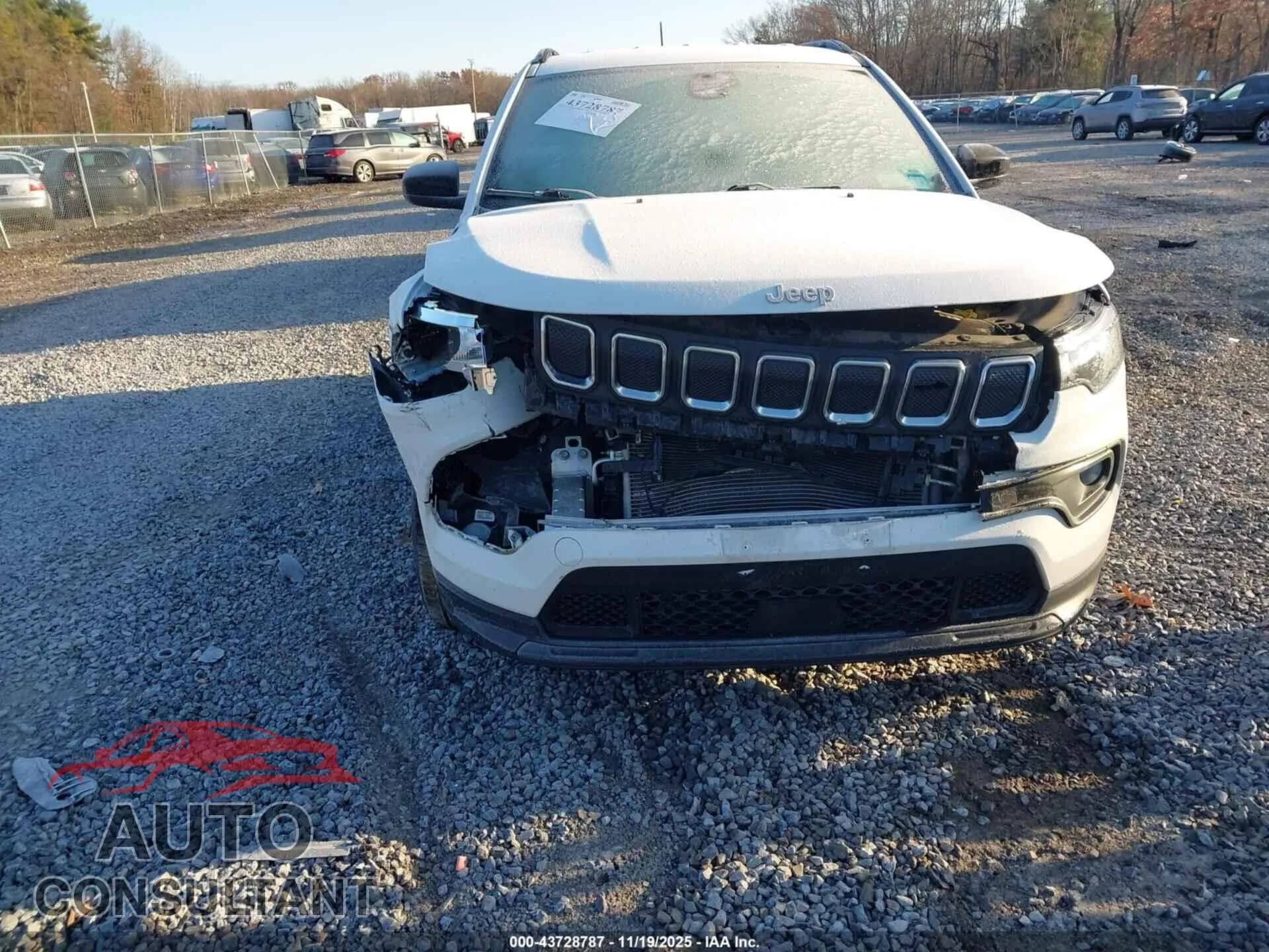 2022 JEEP COMPASS Damaged VIN 3C4NJDBB7NT209173 – engine bay 2022 JEEP COMPASS Damaged VIN 3C4NJDBB7NT209173 – engine bay