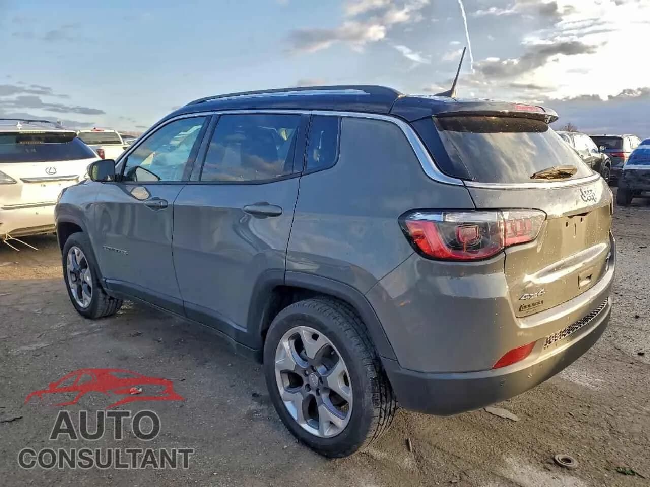 2021 JEEP COMPASS Damaged VIN 3C4NJDCBXMT504037 – rear exterior 2021 JEEP COMPASS Damaged VIN 3C4NJDCBXMT504037 – rear exterior