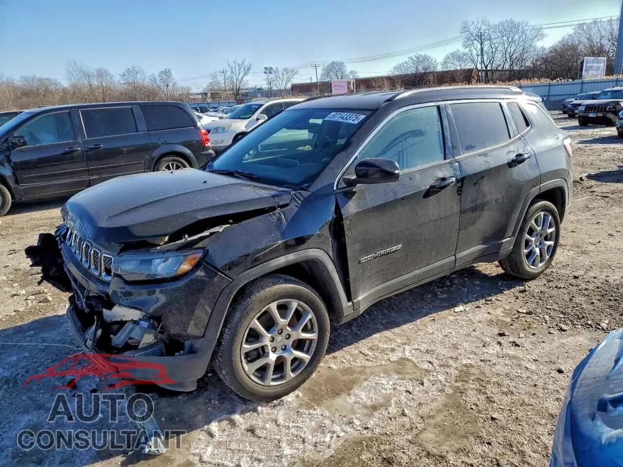 2023 JEEP COMPASS Damaged VIN 3C4NJDFN8PT513832 – front exterior 2023 JEEP COMPASS Damaged VIN 3C4NJDFN8PT513832 – front exterior