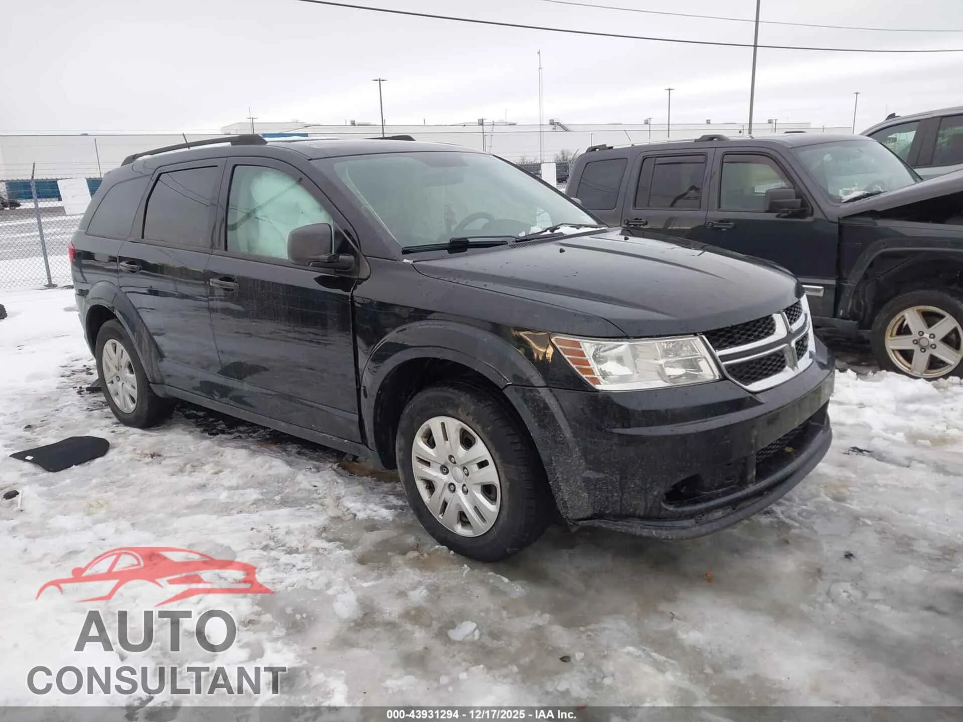 2018 DODGE JOURNEY Damaged VIN 3C4PDCABXJT309824 – front exterior 2018 DODGE JOURNEY Damaged VIN 3C4PDCABXJT309824 – front exterior