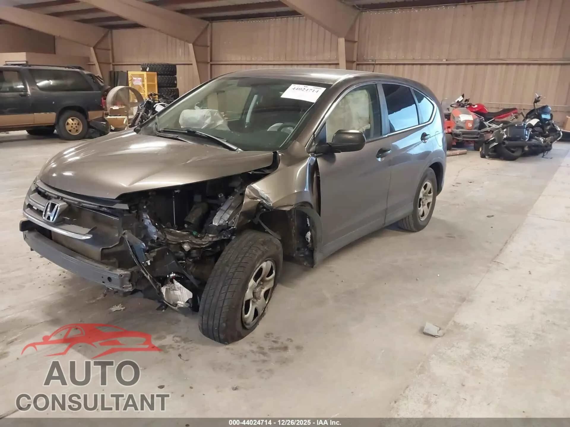 2013 HONDA CR-V Damaged VIN 3CZRM3H36DG708714 – rear exterior 2013 HONDA CR-V Damaged VIN 3CZRM3H36DG708714 – rear exterior