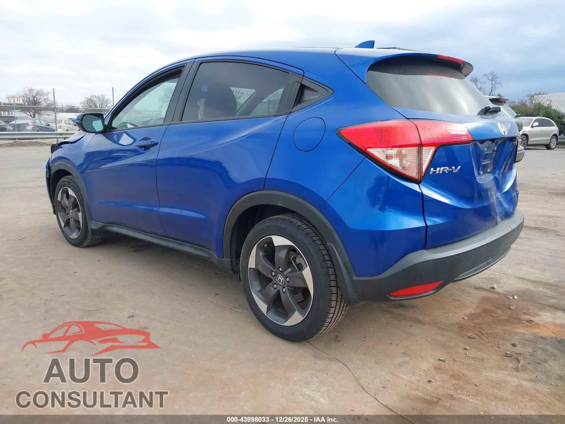 2018 HONDA HR-V Damaged VIN 3CZRU5H50JM715815 – side profile 2018 HONDA HR-V Damaged VIN 3CZRU5H50JM715815 – side profile