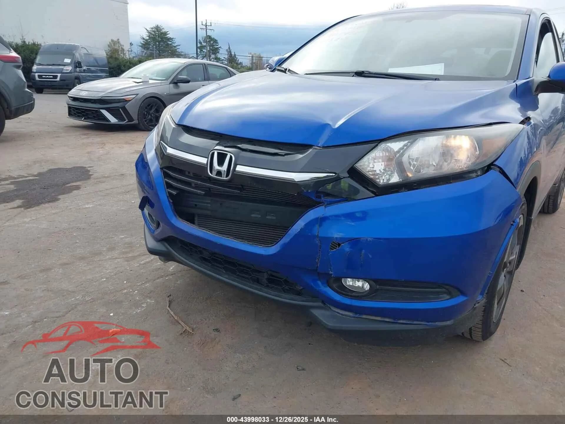 2018 HONDA HR-V Damaged VIN 3CZRU5H50JM715815 – engine bay 2018 HONDA HR-V Damaged VIN 3CZRU5H50JM715815 – engine bay