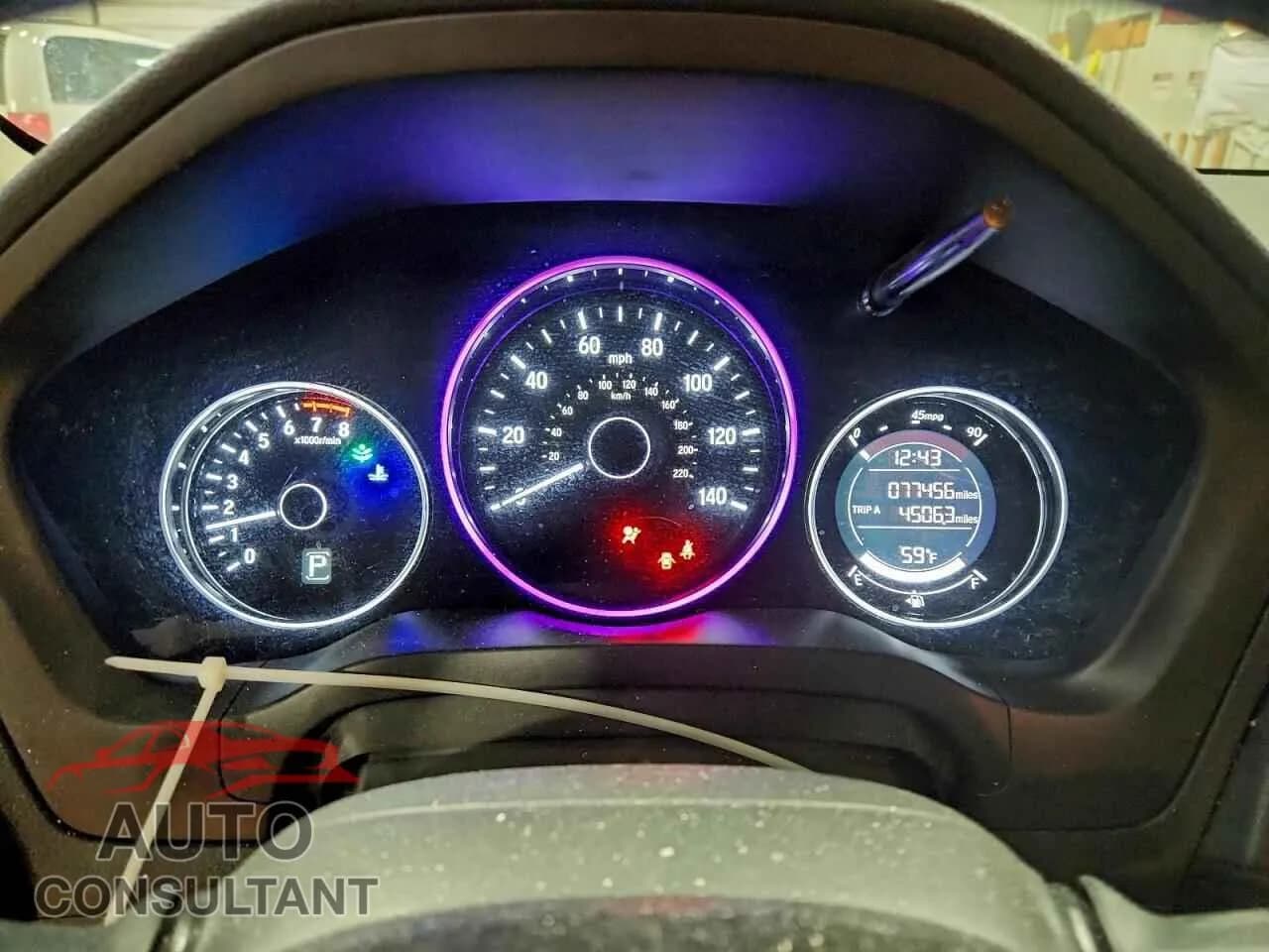 2019 HONDA HR-V Damaged VIN 3CZRU6H38KG725383 – trunk area 2019 HONDA HR-V Damaged VIN 3CZRU6H38KG725383 – trunk area