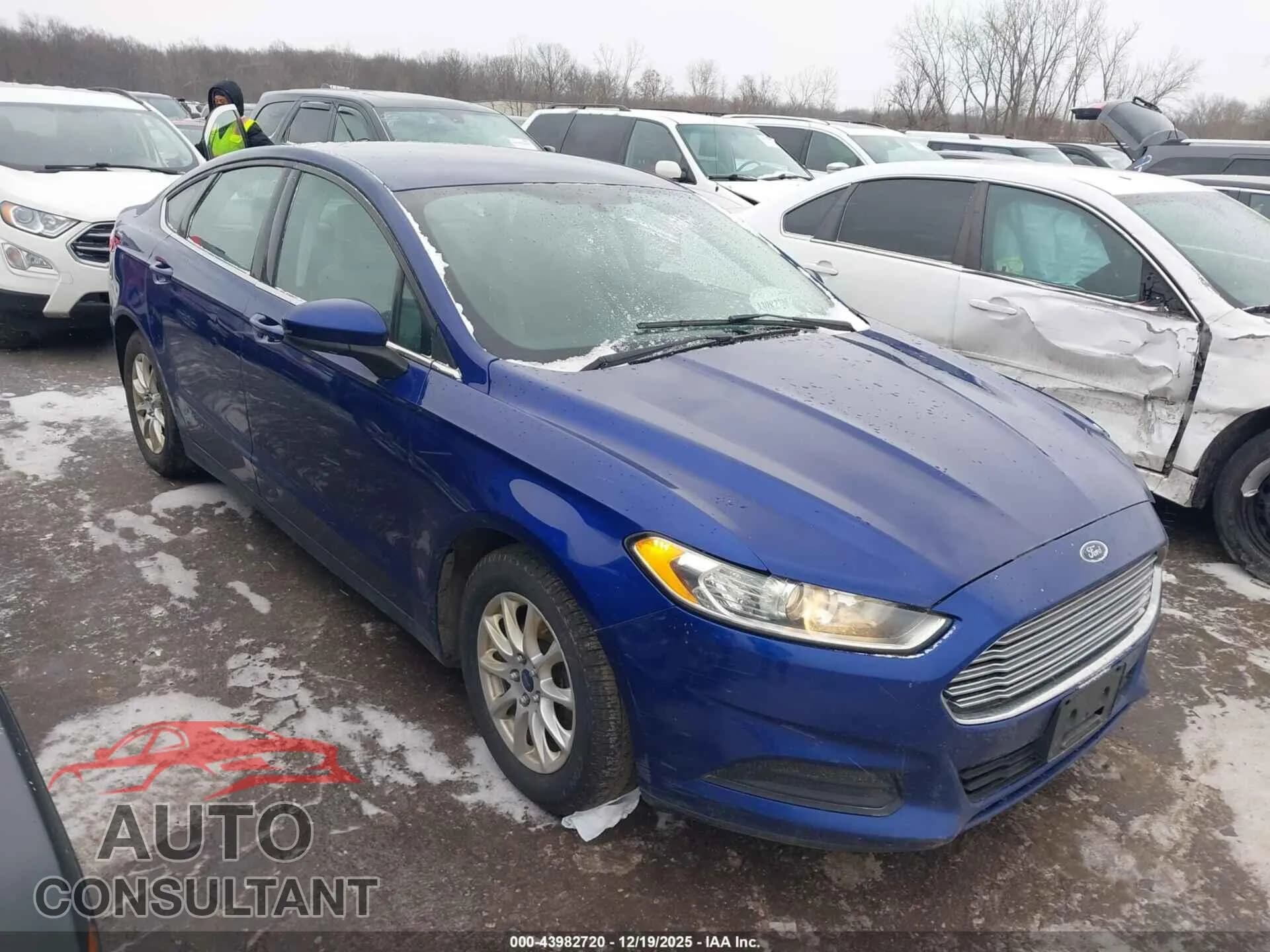 2016 FORD FUSION Damaged VIN 3FA6P0G71GR113111 – front exterior 2016 FORD FUSION Damaged VIN 3FA6P0G71GR113111 – front exterior