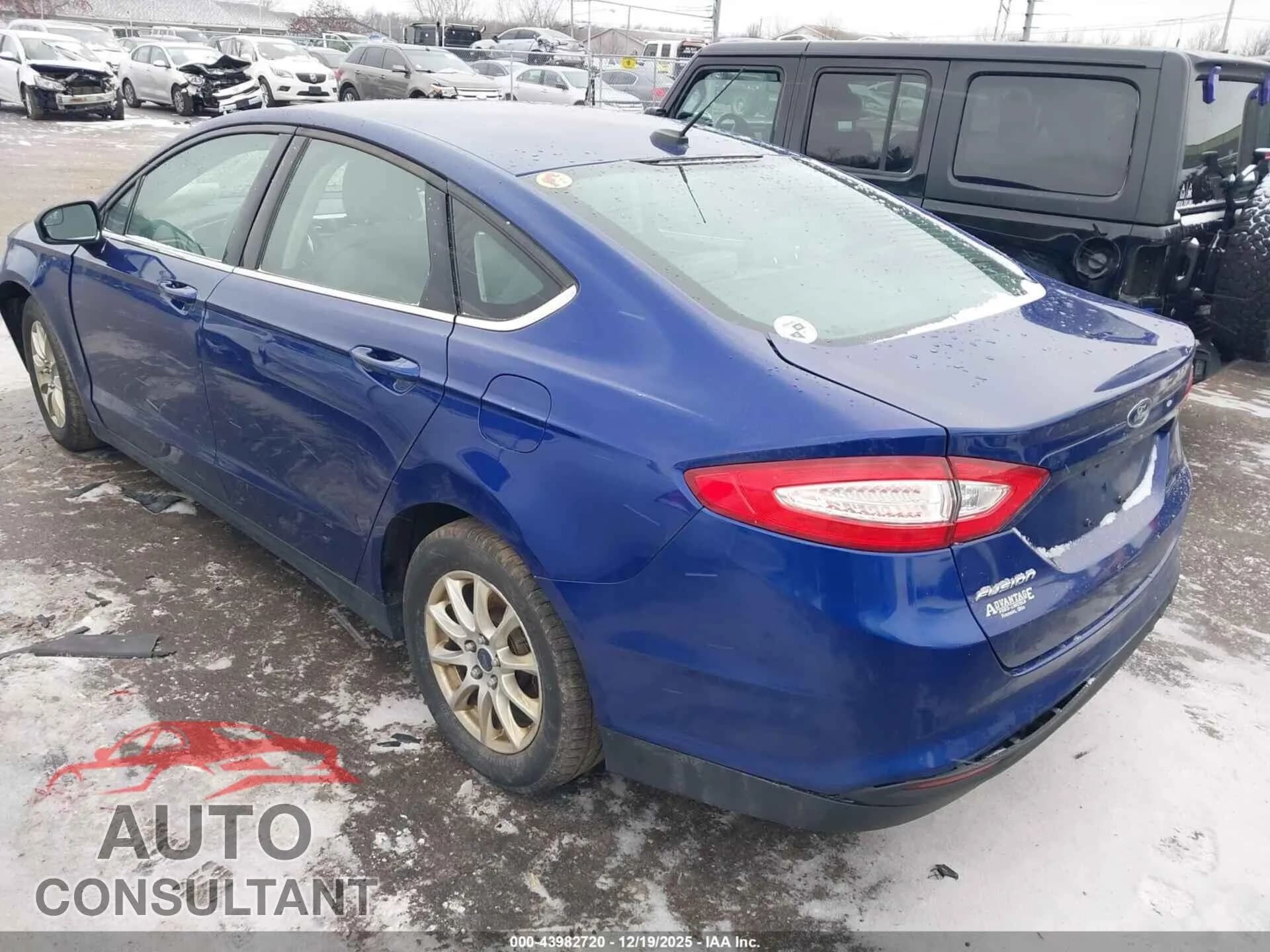 2016 FORD FUSION Damaged VIN 3FA6P0G71GR113111 – side profile 2016 FORD FUSION Damaged VIN 3FA6P0G71GR113111 – side profile
