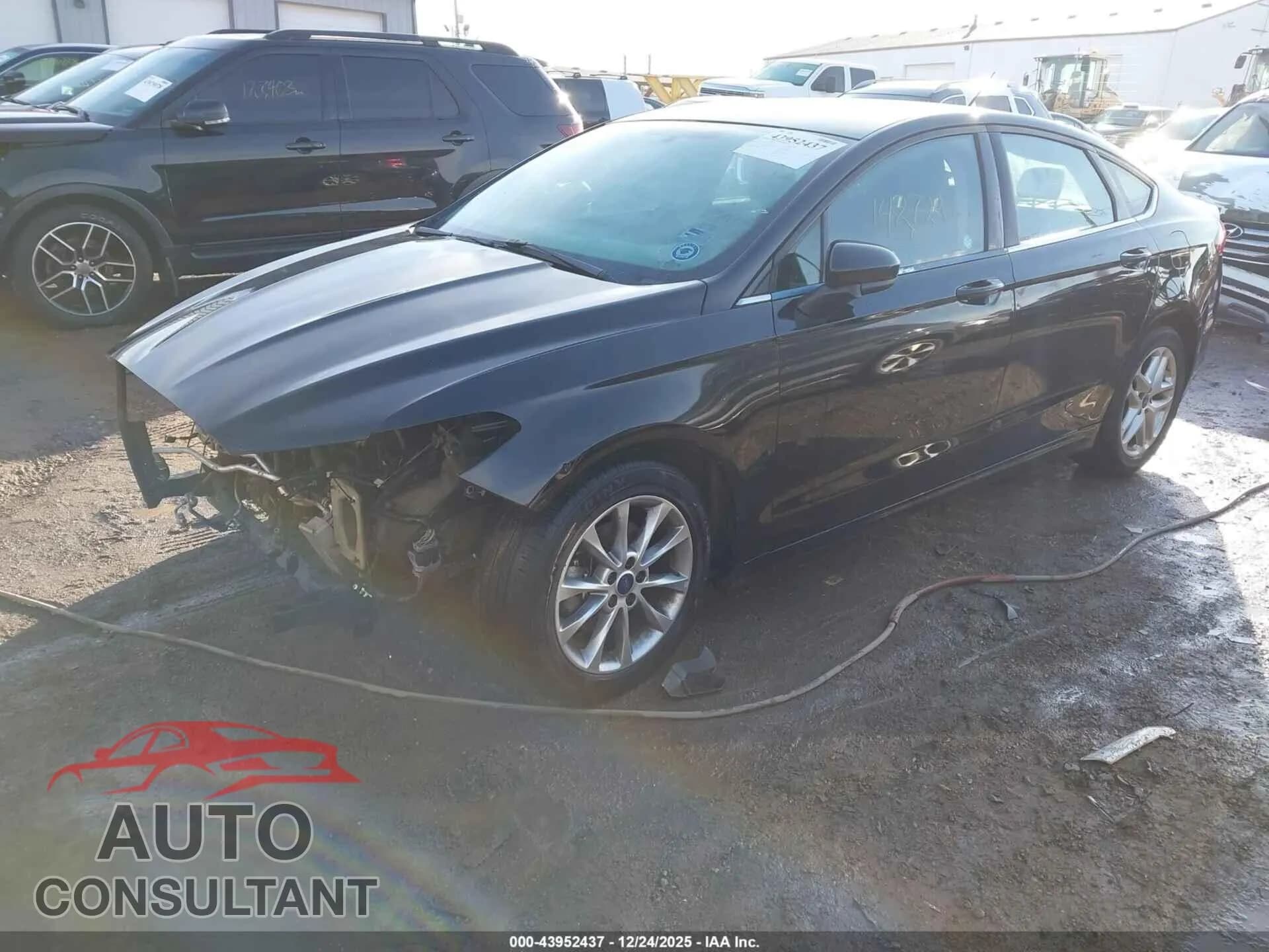 2017 FORD FUSION Damaged VIN 3FA6P0H71HR160123 – rear exterior 2017 FORD FUSION Damaged VIN 3FA6P0H71HR160123 – rear exterior