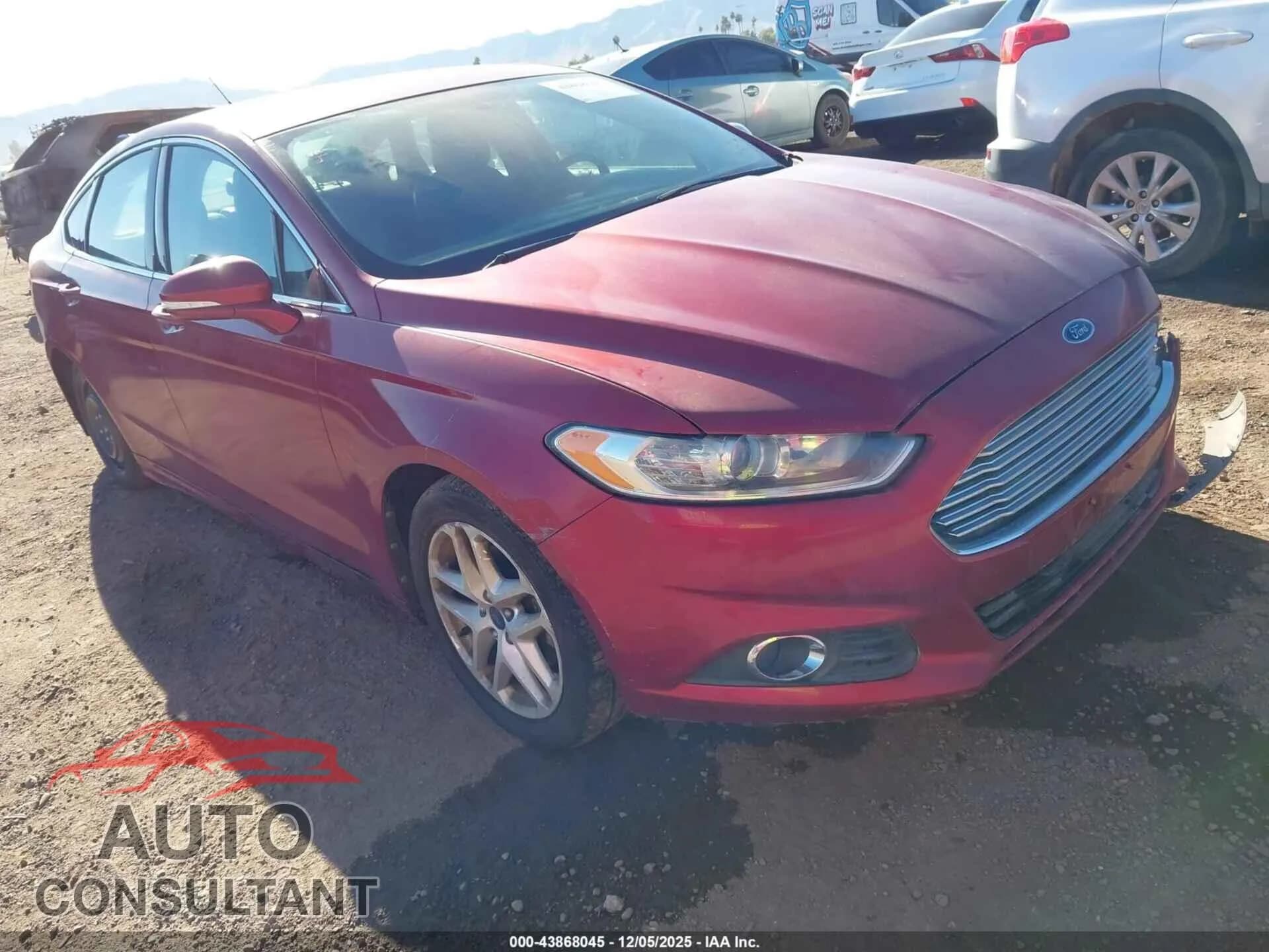 2013 FORD FUSION Damaged VIN 3FA6P0HRXDR359859 – front exterior 2013 FORD FUSION Damaged VIN 3FA6P0HRXDR359859 – front exterior