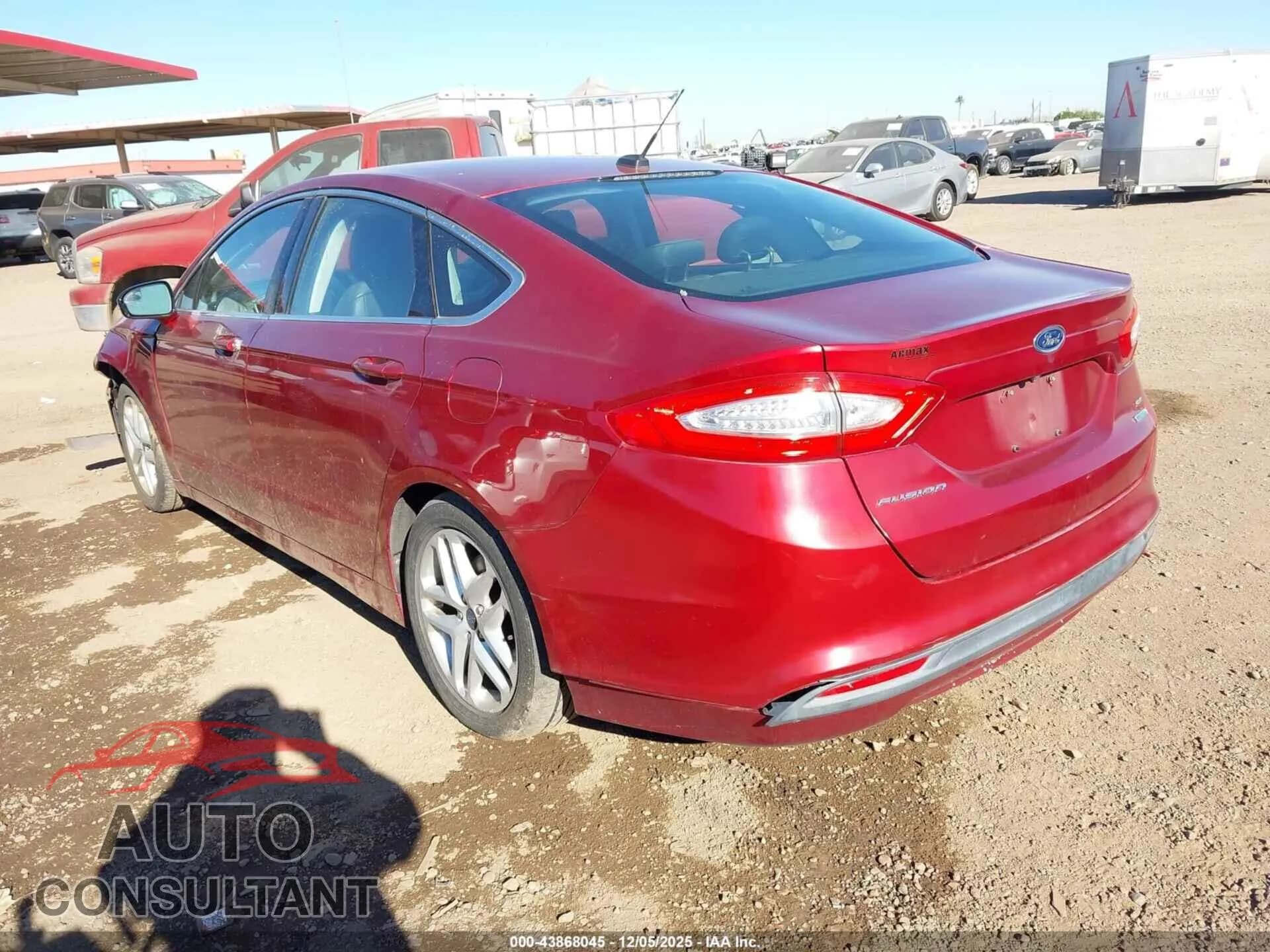 2013 FORD FUSION Damaged VIN 3FA6P0HRXDR359859 – side profile 2013 FORD FUSION Damaged VIN 3FA6P0HRXDR359859 – side profile