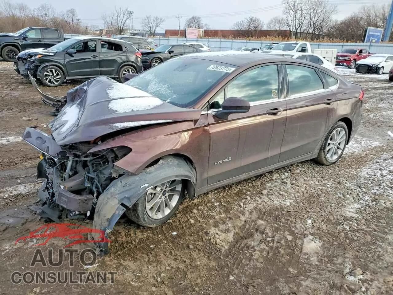 2019 FORD FUSION Damaged VIN 3FA6P0LU8KR263639 – front exterior 2019 FORD FUSION Damaged VIN 3FA6P0LU8KR263639 – front exterior