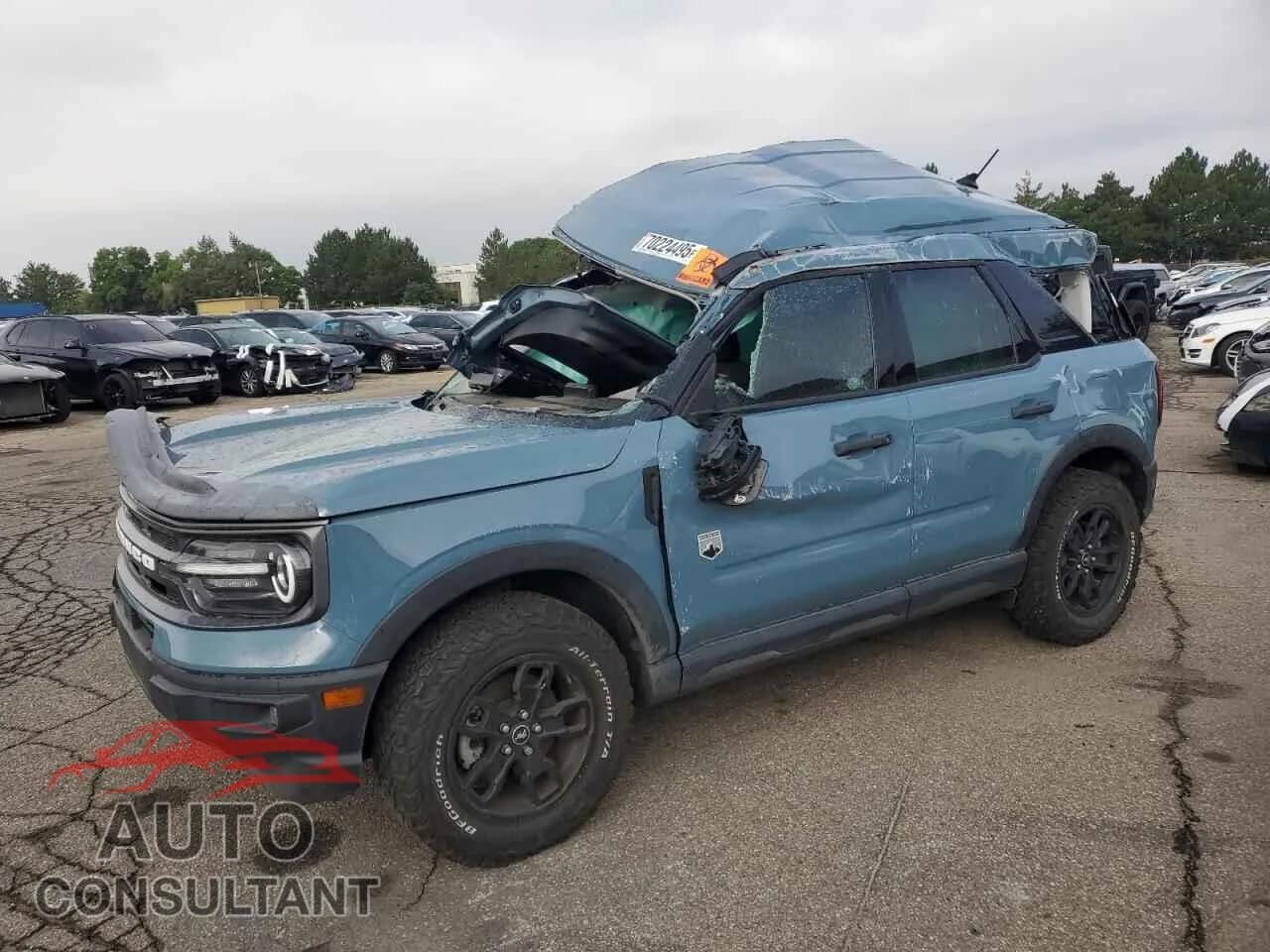 2022 FORD BRONCO Damaged VIN 3FMCR9B64NRD35452 – front exterior 2022 FORD BRONCO Damaged VIN 3FMCR9B64NRD35452 – front exterior