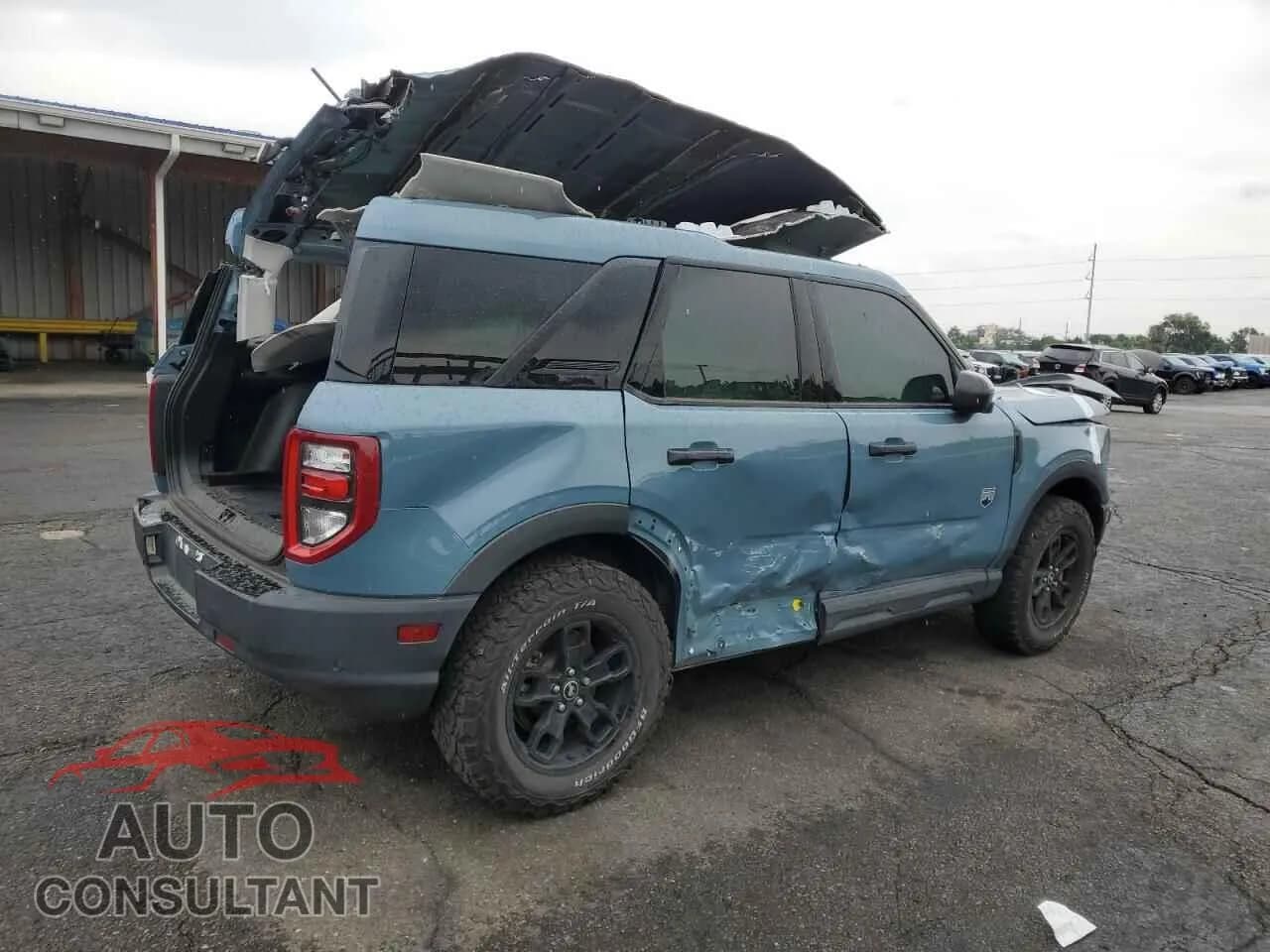 2022 FORD BRONCO Damaged VIN 3FMCR9B64NRD35452 – side profile 2022 FORD BRONCO Damaged VIN 3FMCR9B64NRD35452 – side profile