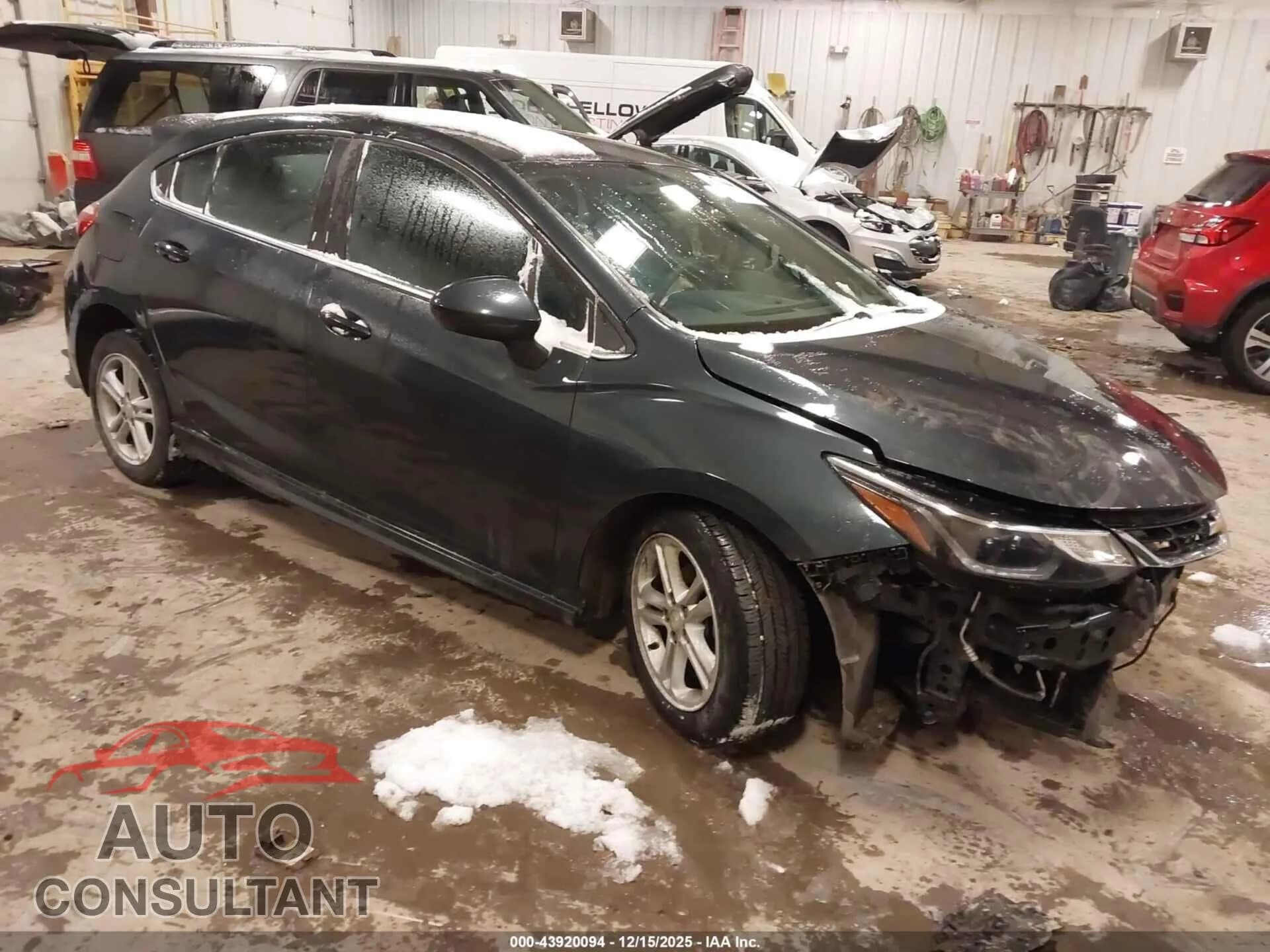 2018 CHEVROLET CRUZE Damaged VIN 3G1BD6SM0JS592535 – front exterior 2018 CHEVROLET CRUZE Damaged VIN 3G1BD6SM0JS592535 – front exterior