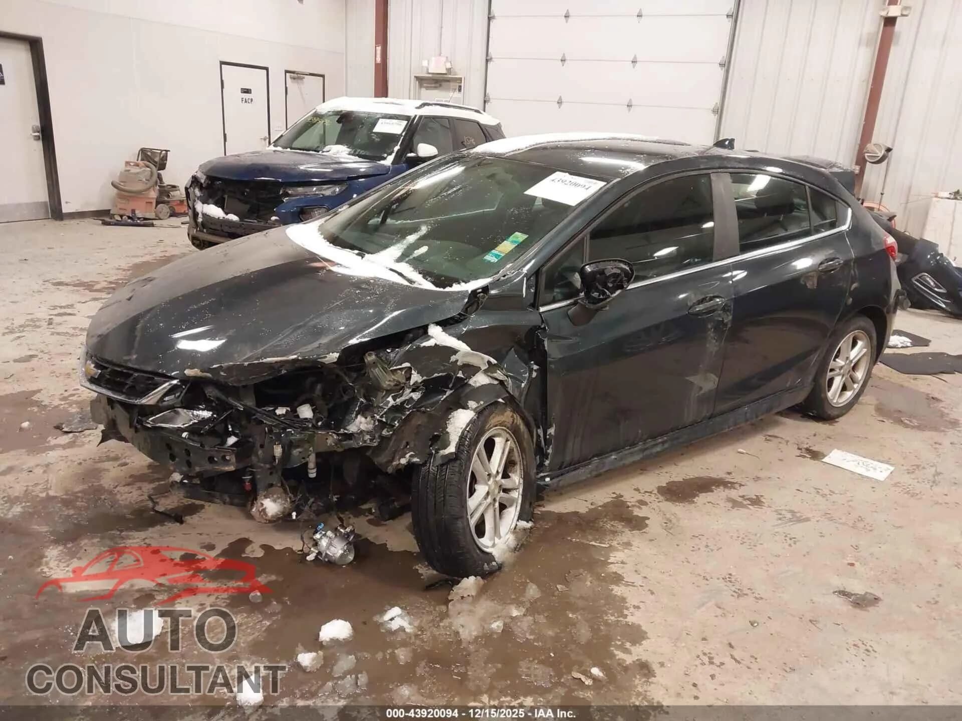 2018 CHEVROLET CRUZE Damaged VIN 3G1BD6SM0JS592535 – rear exterior 2018 CHEVROLET CRUZE Damaged VIN 3G1BD6SM0JS592535 – rear exterior