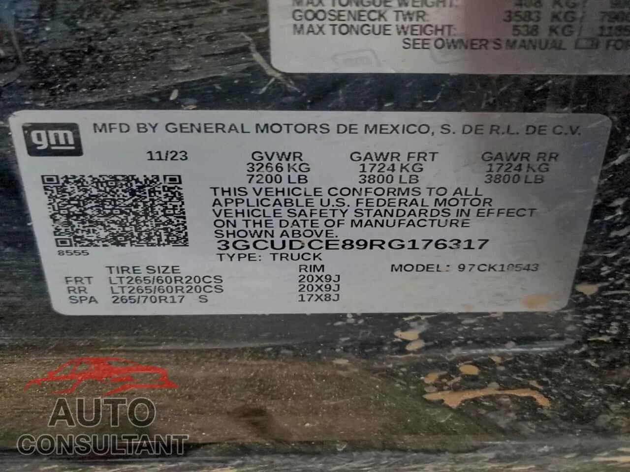 2024 CHEVROLET ALL Models Damaged VIN 3GCUDCE89RG176317 – photo 12 2024 CHEVROLET ALL Models Damaged VIN 3GCUDCE89RG176317 – photo 12