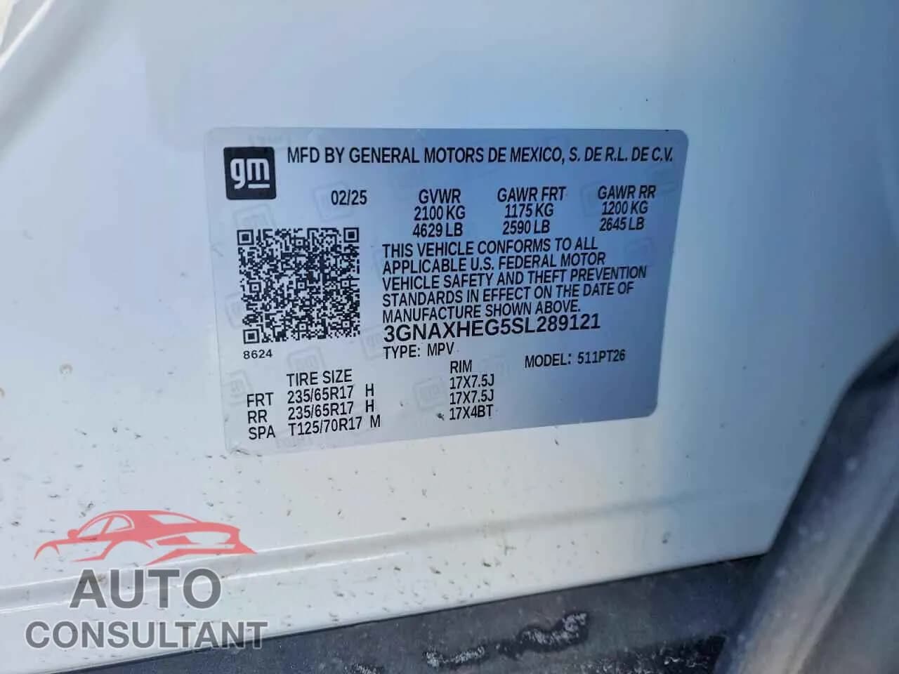 2025 CHEVROLET EQUINOX Damaged VIN 3GNAXHEG5SL289121 – photo 14 2025 CHEVROLET EQUINOX Damaged VIN 3GNAXHEG5SL289121 – photo 14