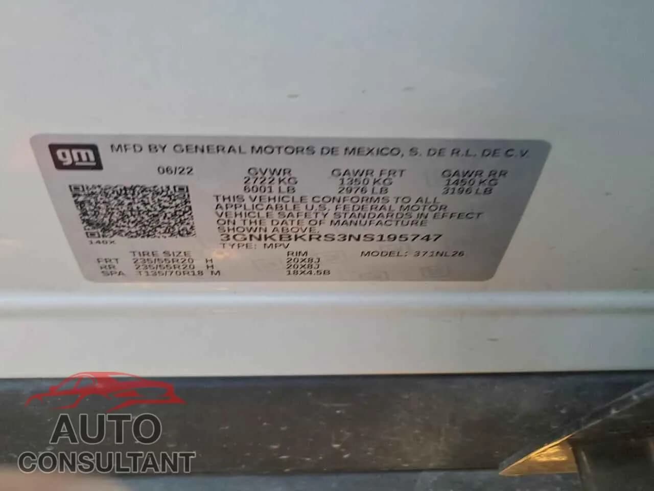 2022 CHEVROLET BLAZER Damaged VIN 3GNKBKRS3NS195747 – photo 13 2022 CHEVROLET BLAZER Damaged VIN 3GNKBKRS3NS195747 – photo 13