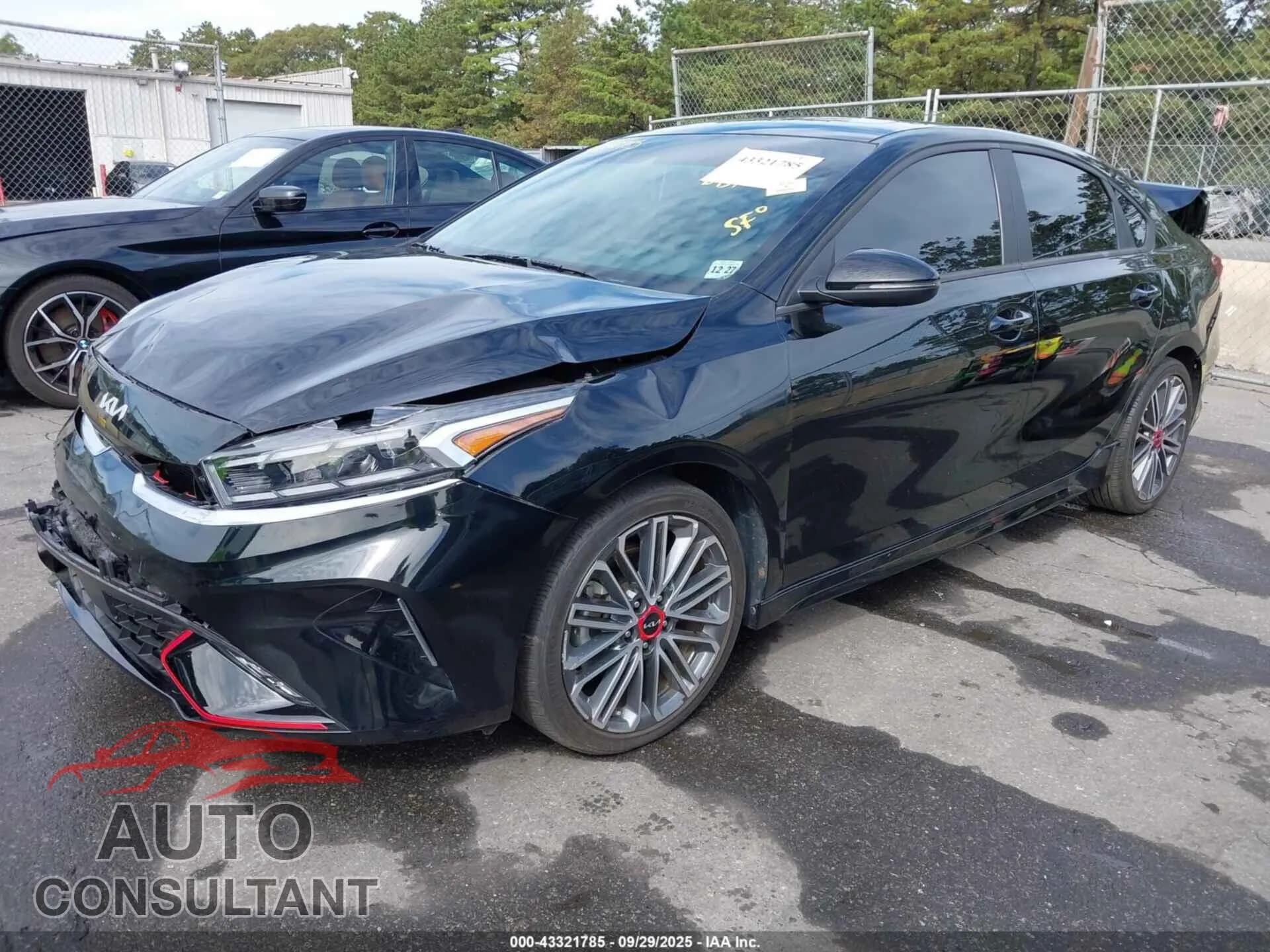 2023 KIA FORTE Damaged VIN 3KPF44AC3PE550003 – rear exterior 2023 KIA FORTE Damaged VIN 3KPF44AC3PE550003 – rear exterior