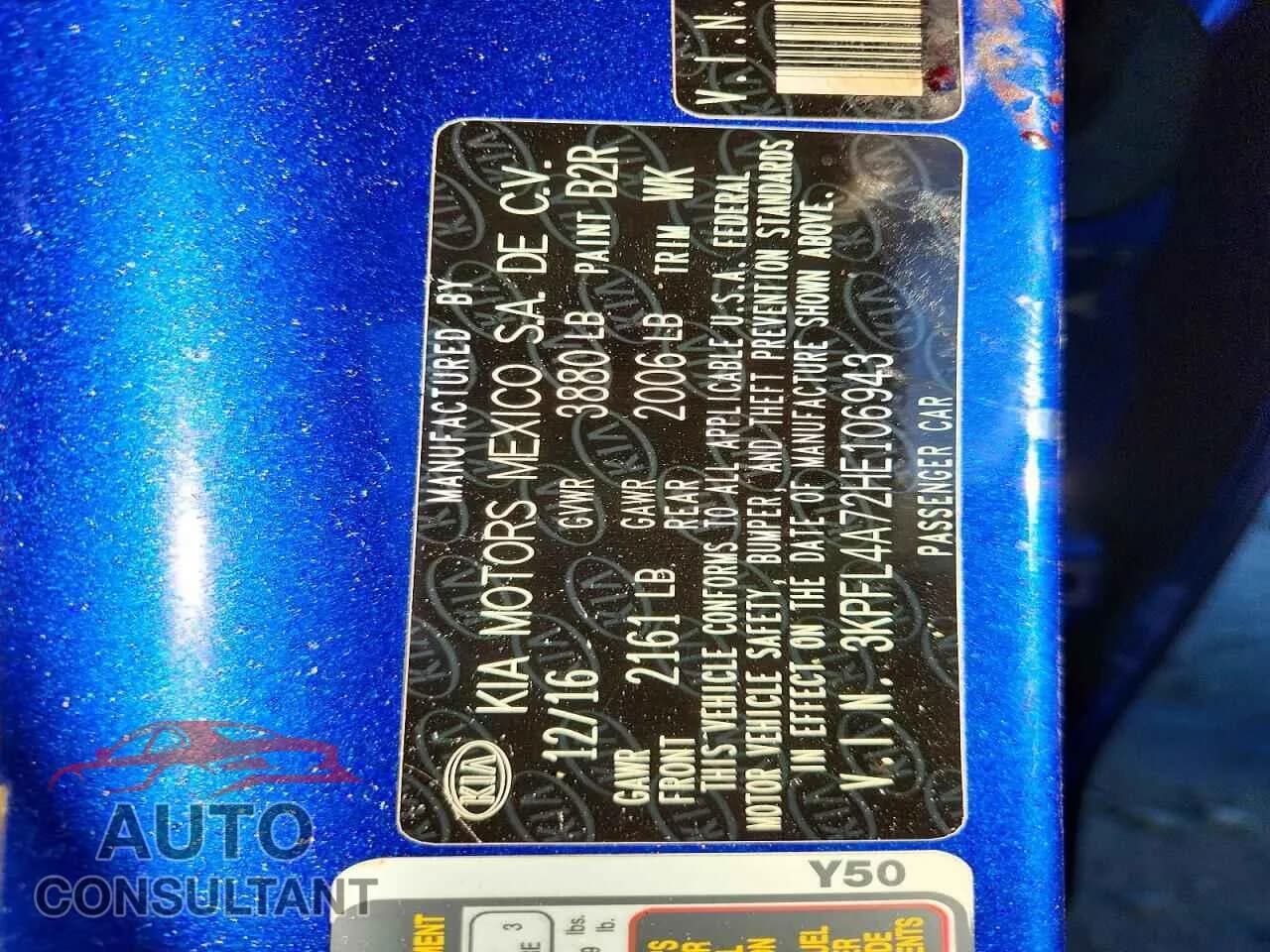 2017 KIA FORTE Damaged VIN 3KPFL4A72HE106943 – photo 12 2017 KIA FORTE Damaged VIN 3KPFL4A72HE106943 – photo 12