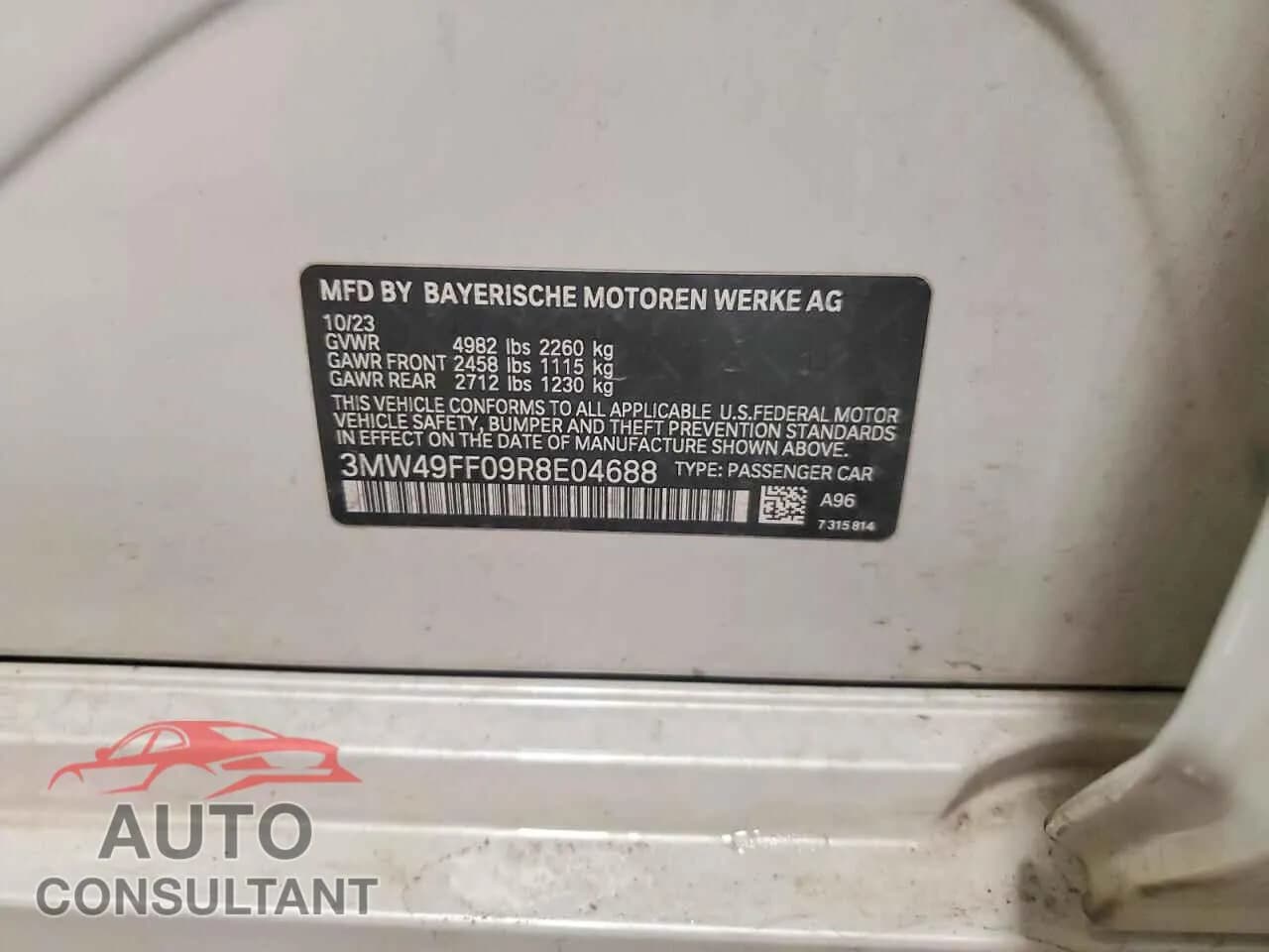 2024 BMW M3 Used VIN 3MW49FF09R8E04688 – photo 12 2024 BMW M3 Used VIN 3MW49FF09R8E04688 – photo 12