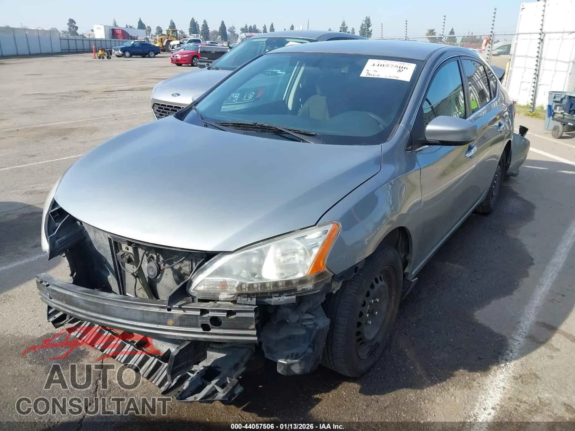 2013 NISSAN SENTRA Damaged VIN 3N1AB7AP3DL763676 – rear exterior 2013 NISSAN SENTRA Damaged VIN 3N1AB7AP3DL763676 – rear exterior