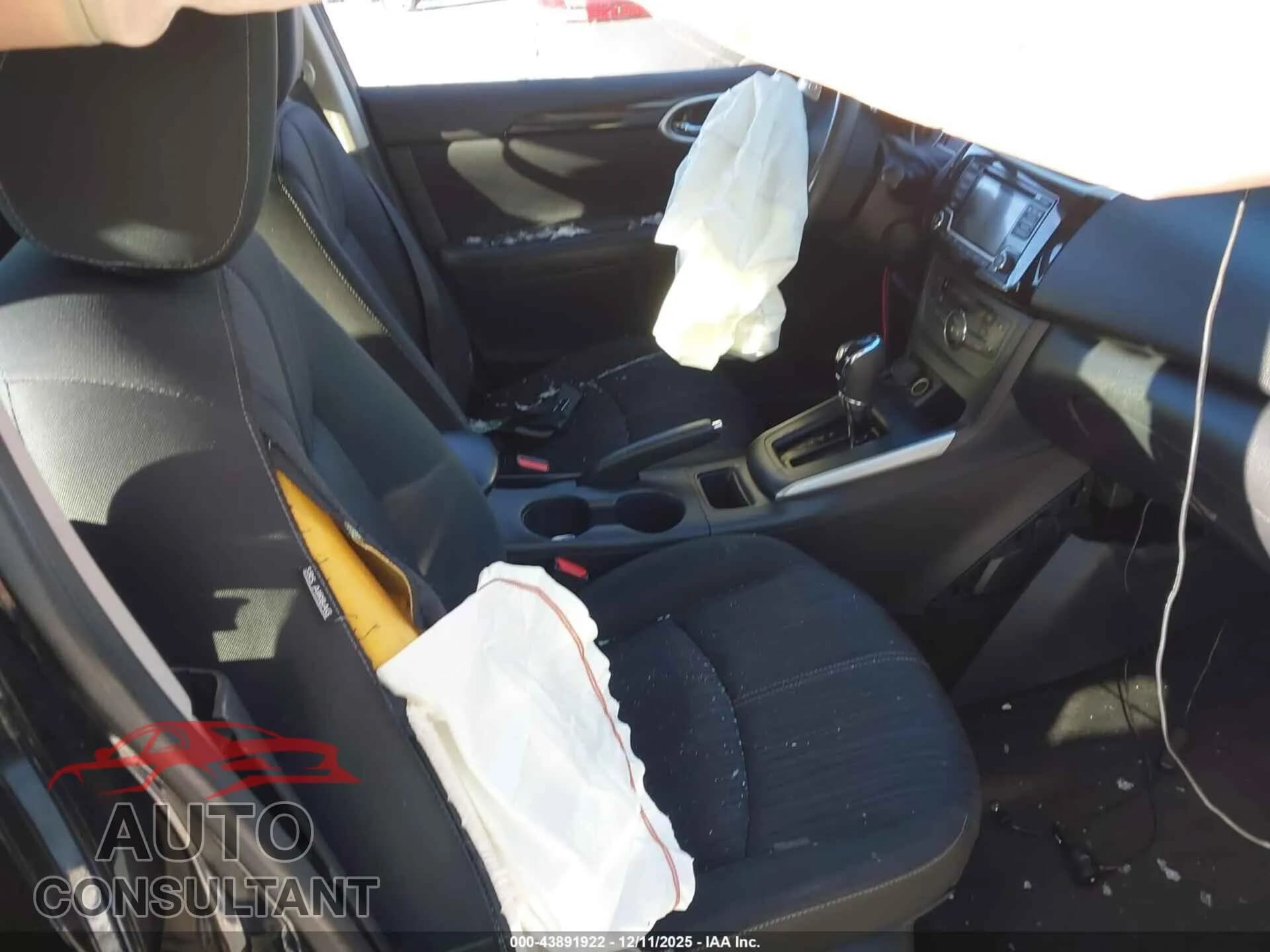 2018 NISSAN SENTRA Damaged VIN 3N1AB7AP3JY229477 – interior seats 2018 NISSAN SENTRA Damaged VIN 3N1AB7AP3JY229477 – interior seats