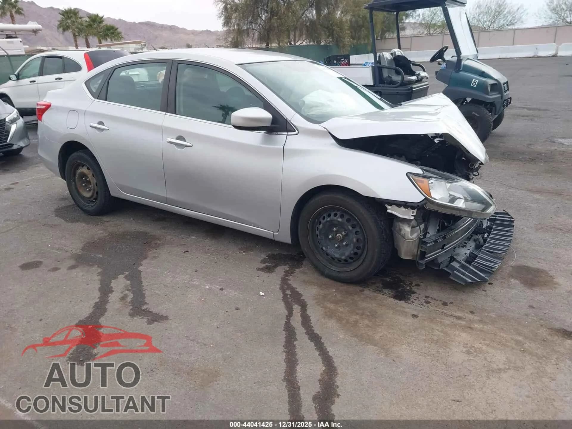 2019 NISSAN SENTRA Damaged VIN 3N1AB7AP3KY375816 – front exterior 2019 NISSAN SENTRA Damaged VIN 3N1AB7AP3KY375816 – front exterior