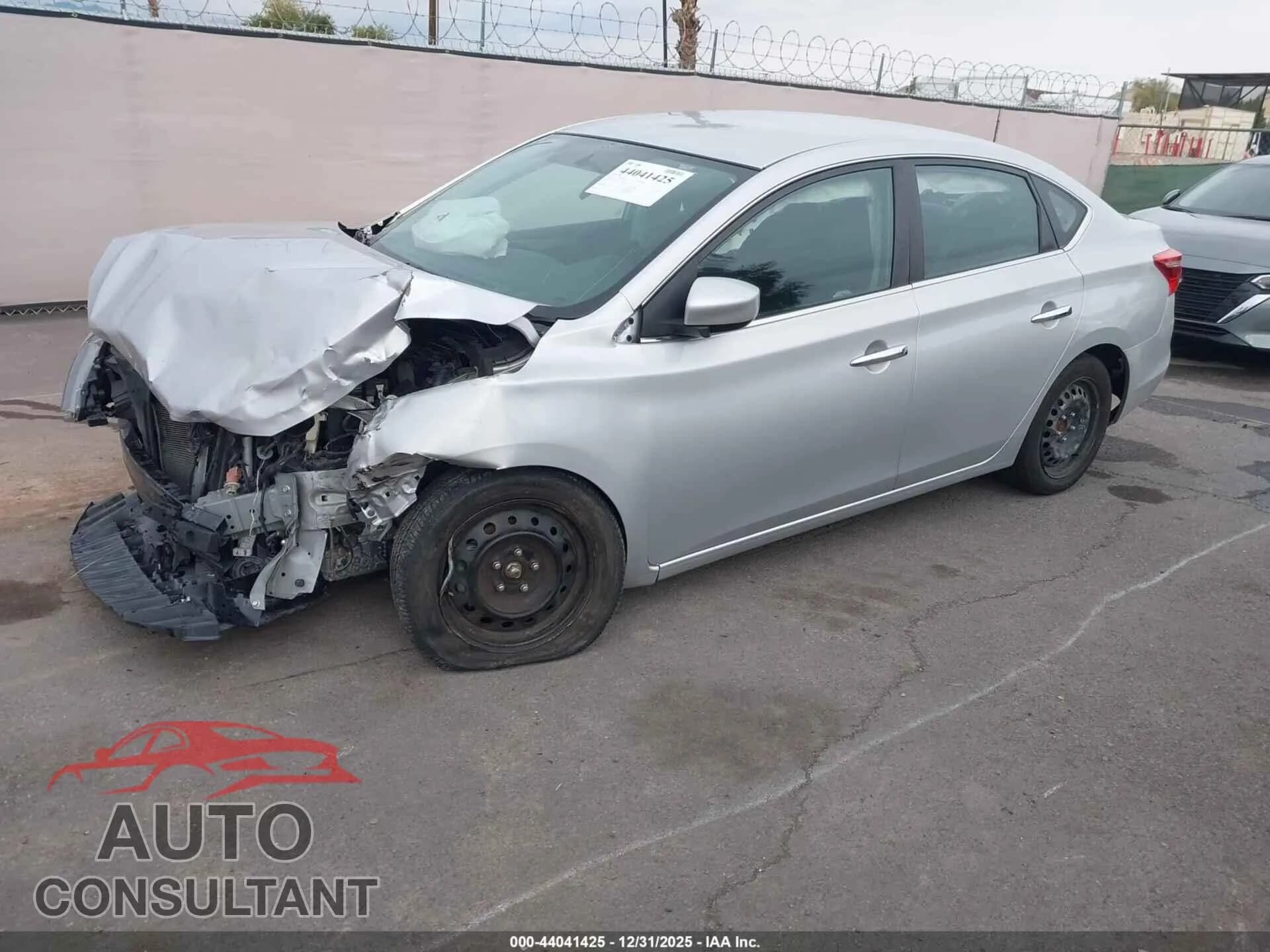 2019 NISSAN SENTRA Damaged VIN 3N1AB7AP3KY375816 – rear exterior 2019 NISSAN SENTRA Damaged VIN 3N1AB7AP3KY375816 – rear exterior