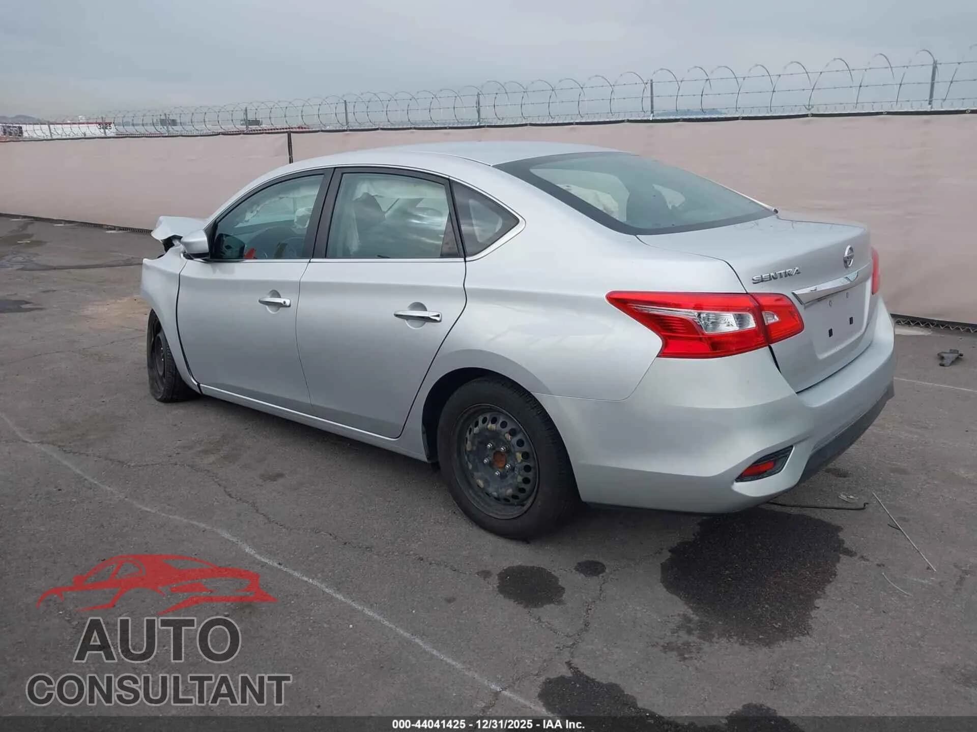 2019 NISSAN SENTRA Damaged VIN 3N1AB7AP3KY375816 – side profile 2019 NISSAN SENTRA Damaged VIN 3N1AB7AP3KY375816 – side profile