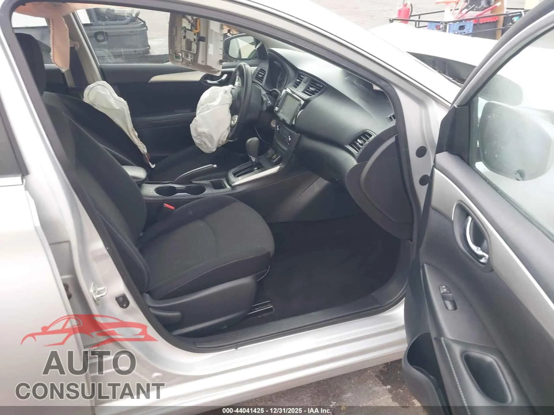 2019 NISSAN SENTRA Damaged VIN 3N1AB7AP3KY375816 – interior seats 2019 NISSAN SENTRA Damaged VIN 3N1AB7AP3KY375816 – interior seats