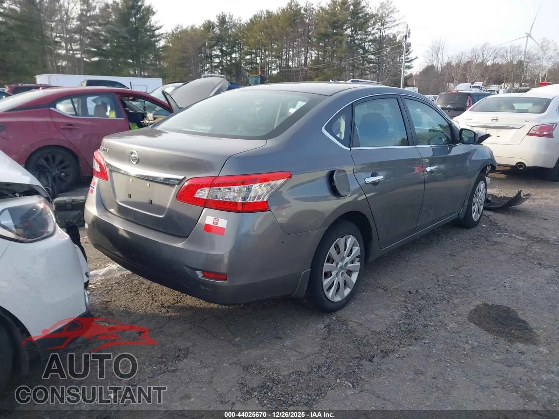 2015 NISSAN SENTRA Damaged VIN 3N1AB7AP4FY348730 – dashboard 2015 NISSAN SENTRA Damaged VIN 3N1AB7AP4FY348730 – dashboard