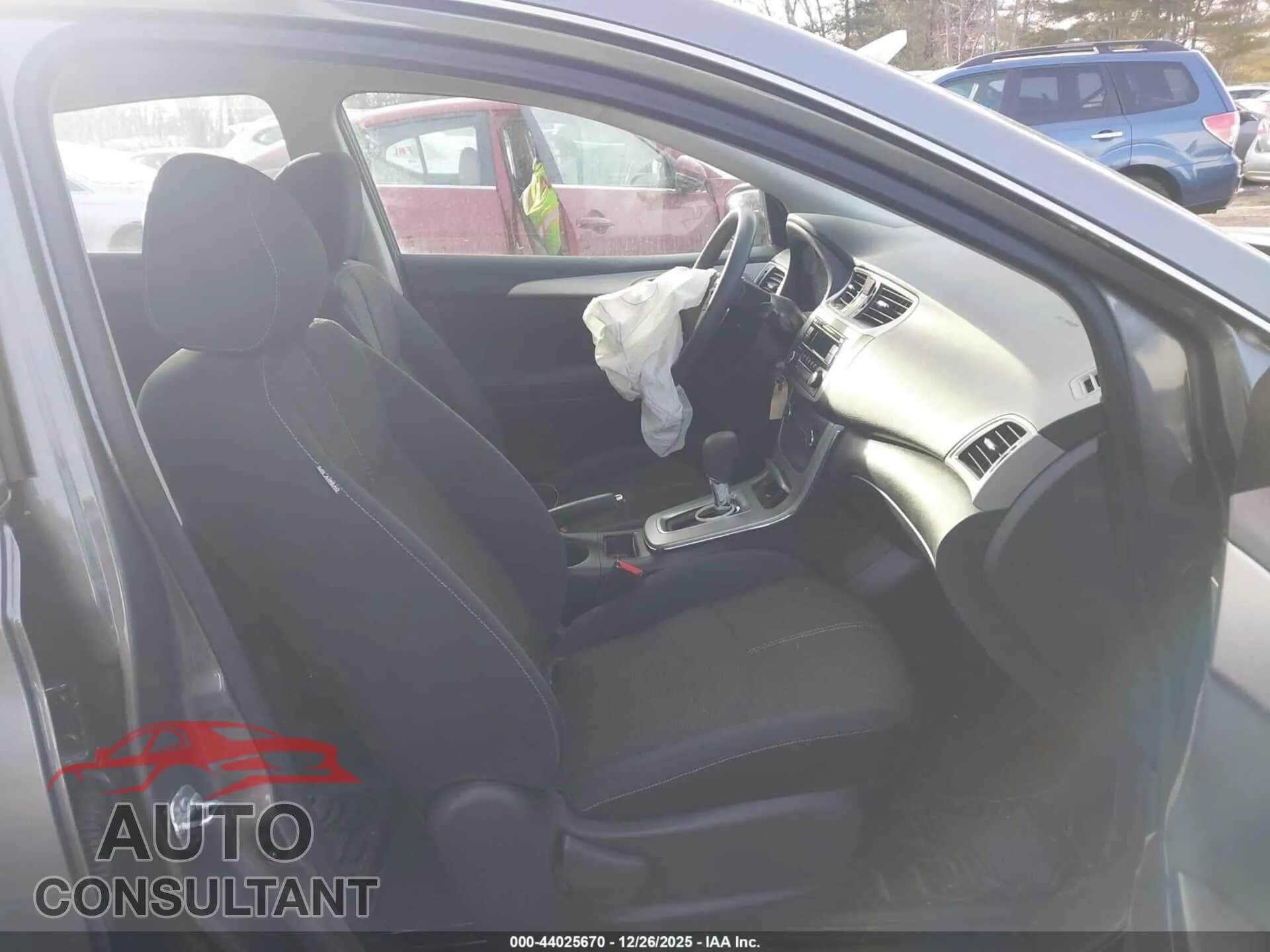 2015 NISSAN SENTRA Damaged VIN 3N1AB7AP4FY348730 – interior seats 2015 NISSAN SENTRA Damaged VIN 3N1AB7AP4FY348730 – interior seats