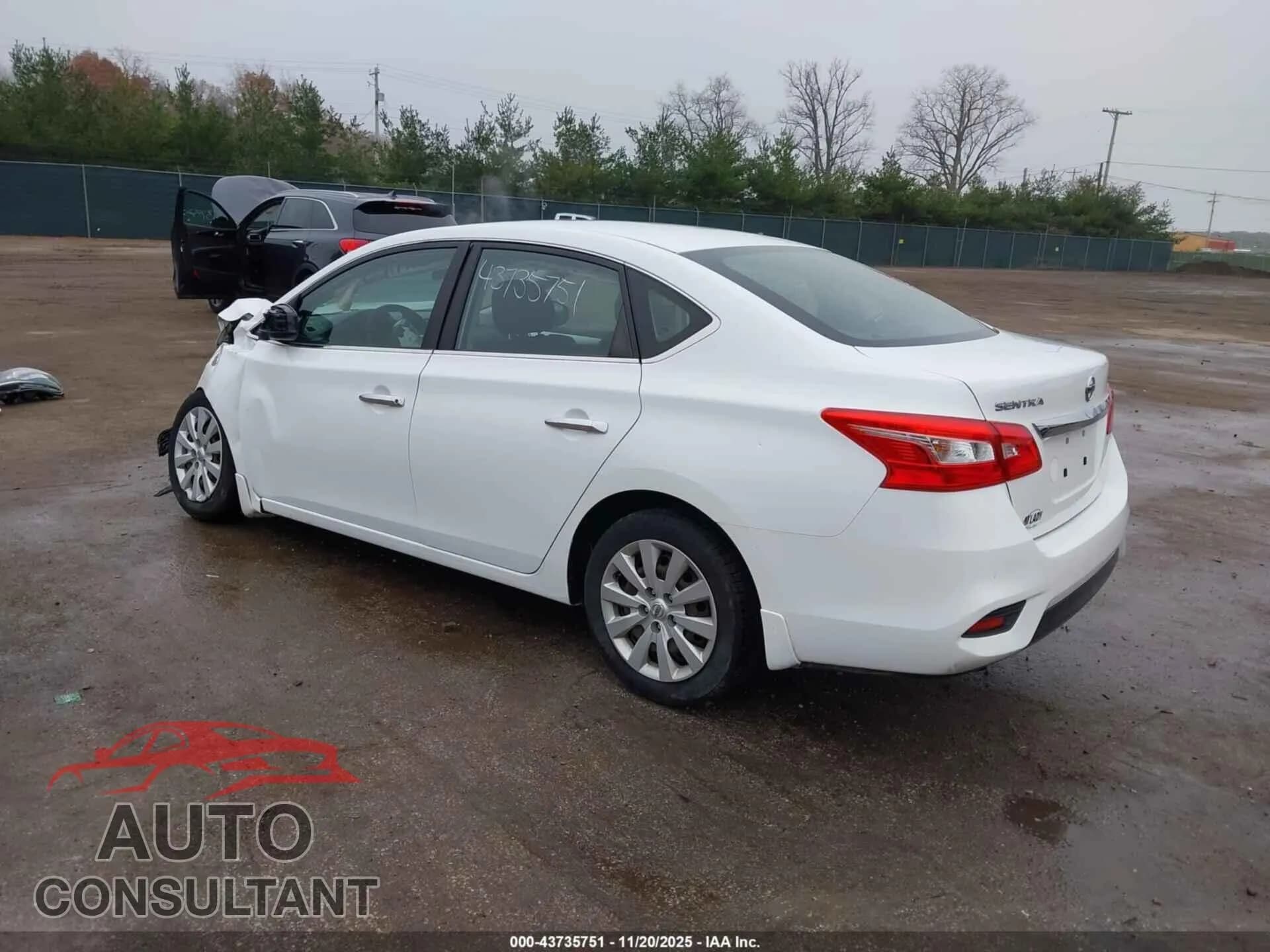 2016 NISSAN SENTRA Damaged VIN 3N1AB7AP6GY229854 – side profile 2016 NISSAN SENTRA Damaged VIN 3N1AB7AP6GY229854 – side profile