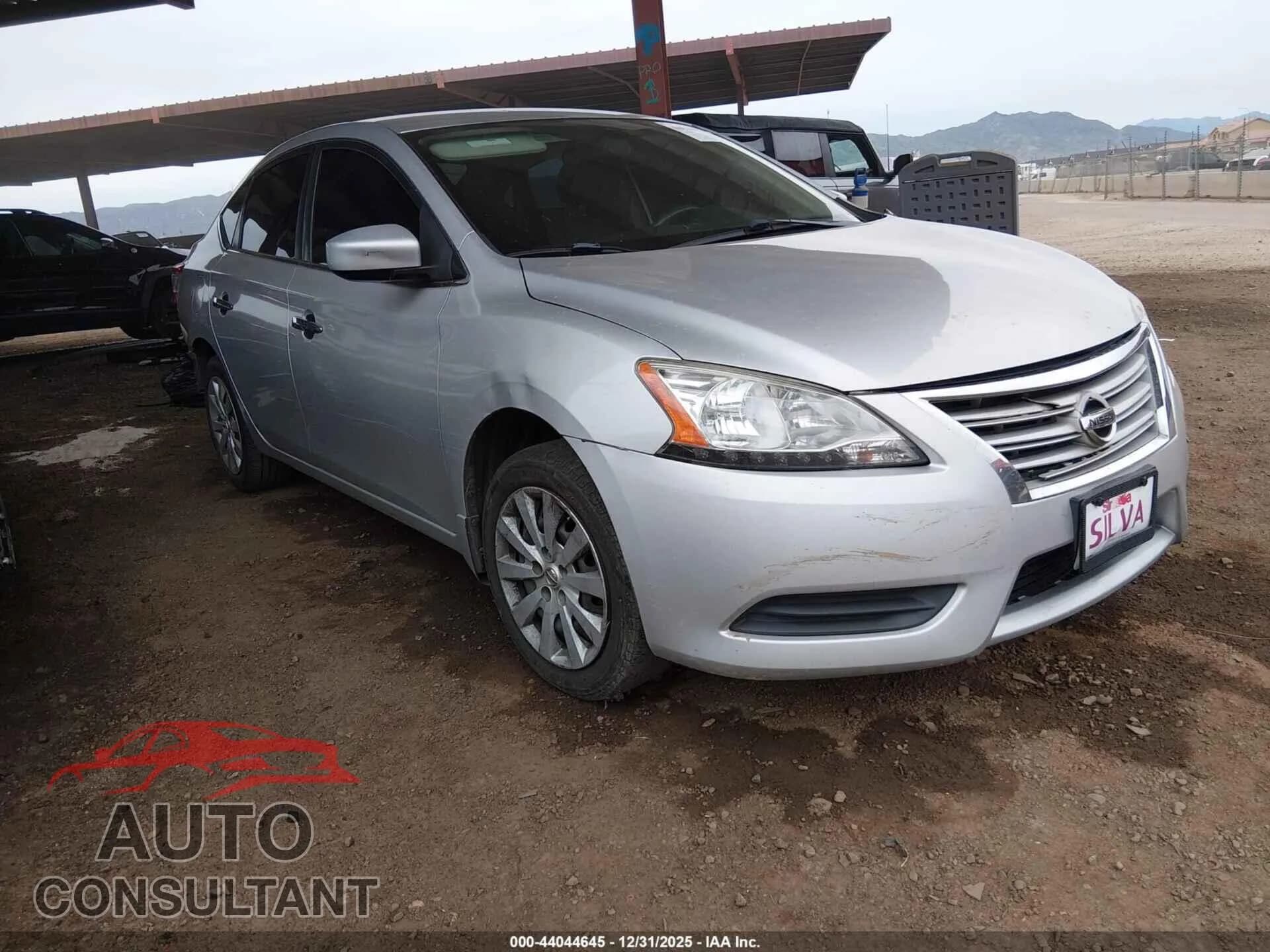 2014 NISSAN SENTRA Damaged VIN 3N1AB7AP8EL686398 – front exterior 2014 NISSAN SENTRA Damaged VIN 3N1AB7AP8EL686398 – front exterior