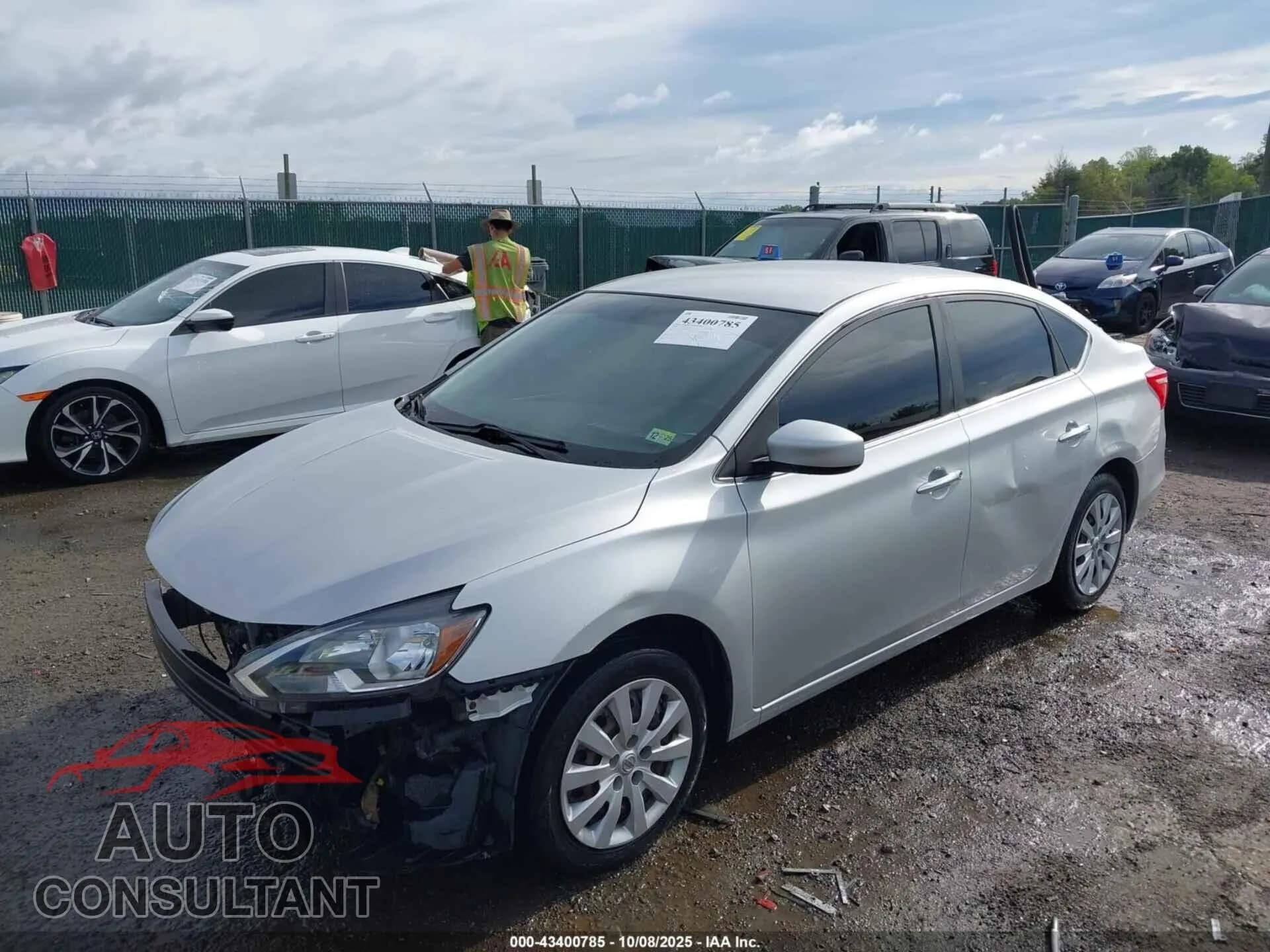 2019 NISSAN SENTRA Damaged VIN 3N1AB7AP9KY228108 – rear exterior 2019 NISSAN SENTRA Damaged VIN 3N1AB7AP9KY228108 – rear exterior