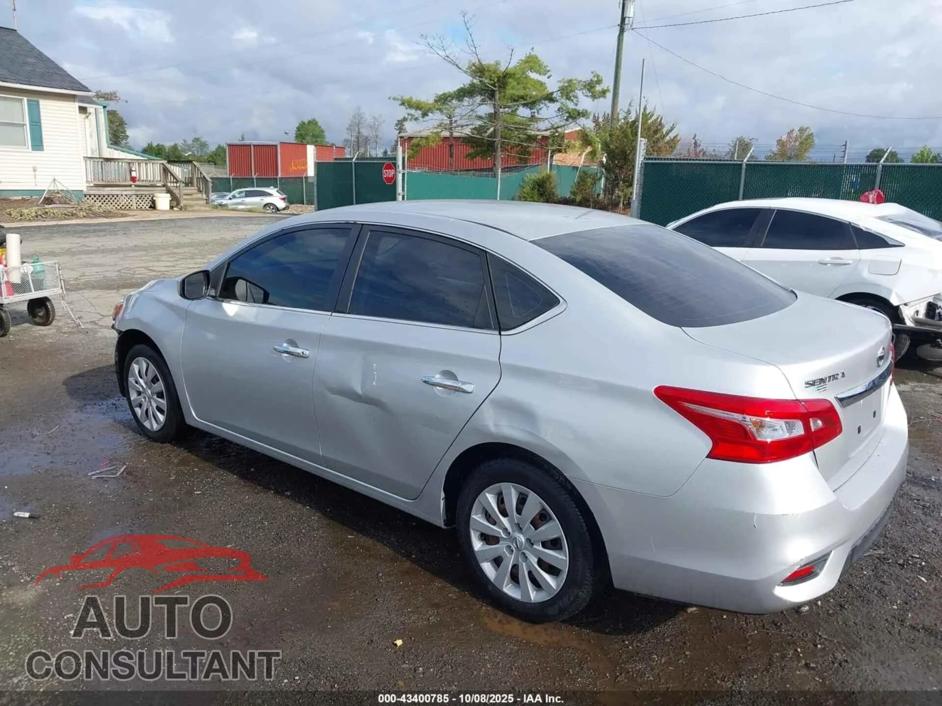 2019 NISSAN SENTRA Damaged VIN 3N1AB7AP9KY228108 – side profile 2019 NISSAN SENTRA Damaged VIN 3N1AB7AP9KY228108 – side profile