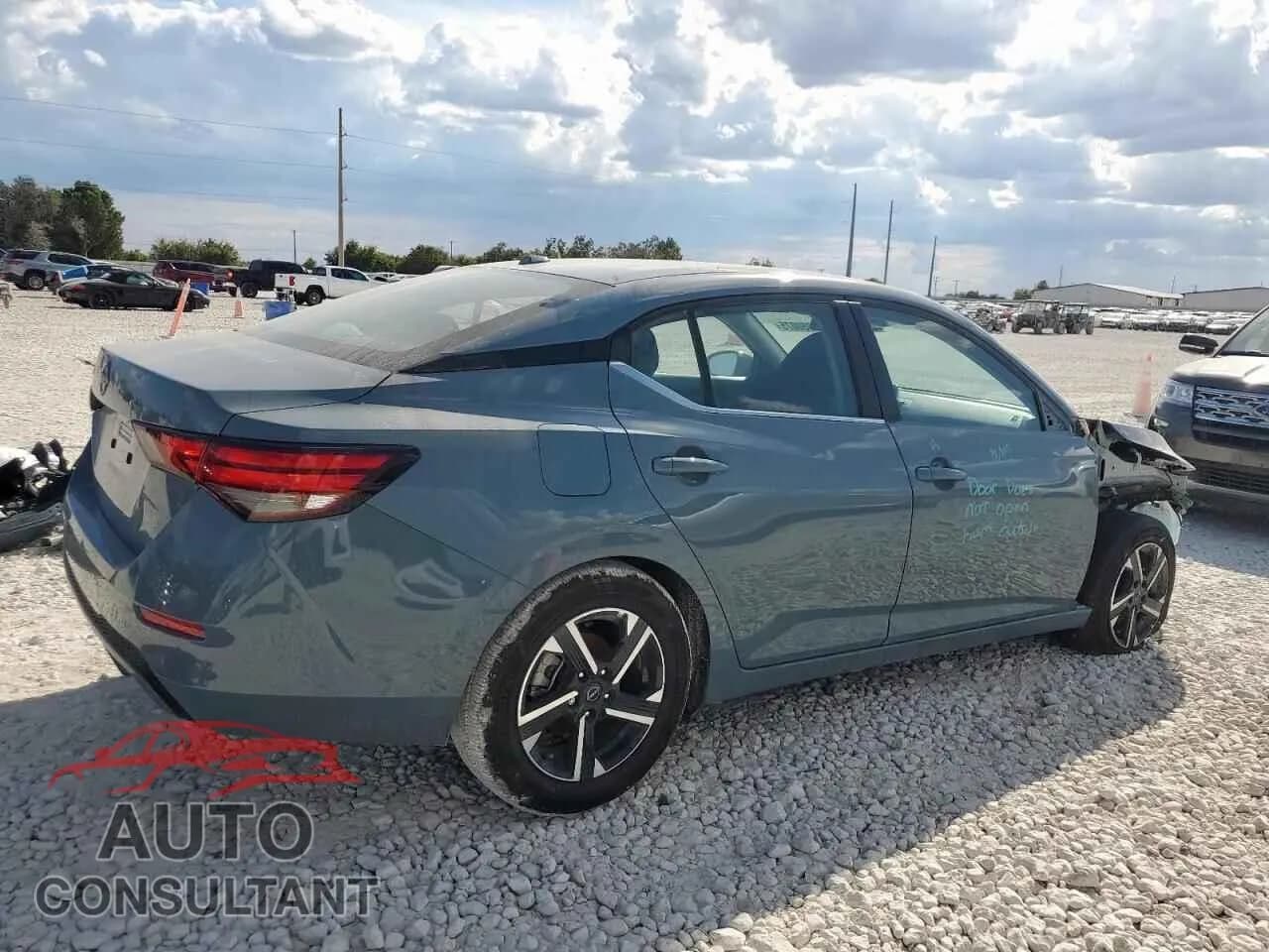 2025 NISSAN SENTRA Damaged VIN 3N1AB8CV5SY291207 – side profile 2025 NISSAN SENTRA Damaged VIN 3N1AB8CV5SY291207 – side profile