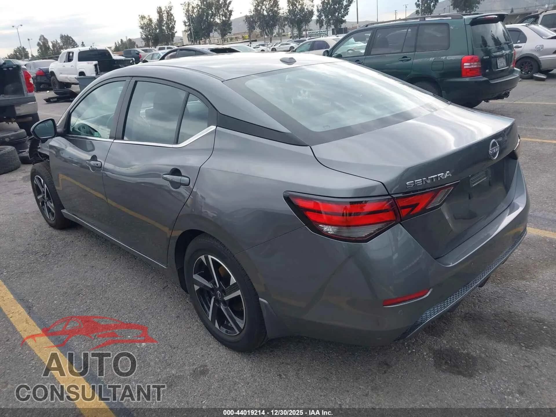 2025 NISSAN SENTRA Damaged VIN 3N1AB8CV9SY236209 – side profile 2025 NISSAN SENTRA Damaged VIN 3N1AB8CV9SY236209 – side profile